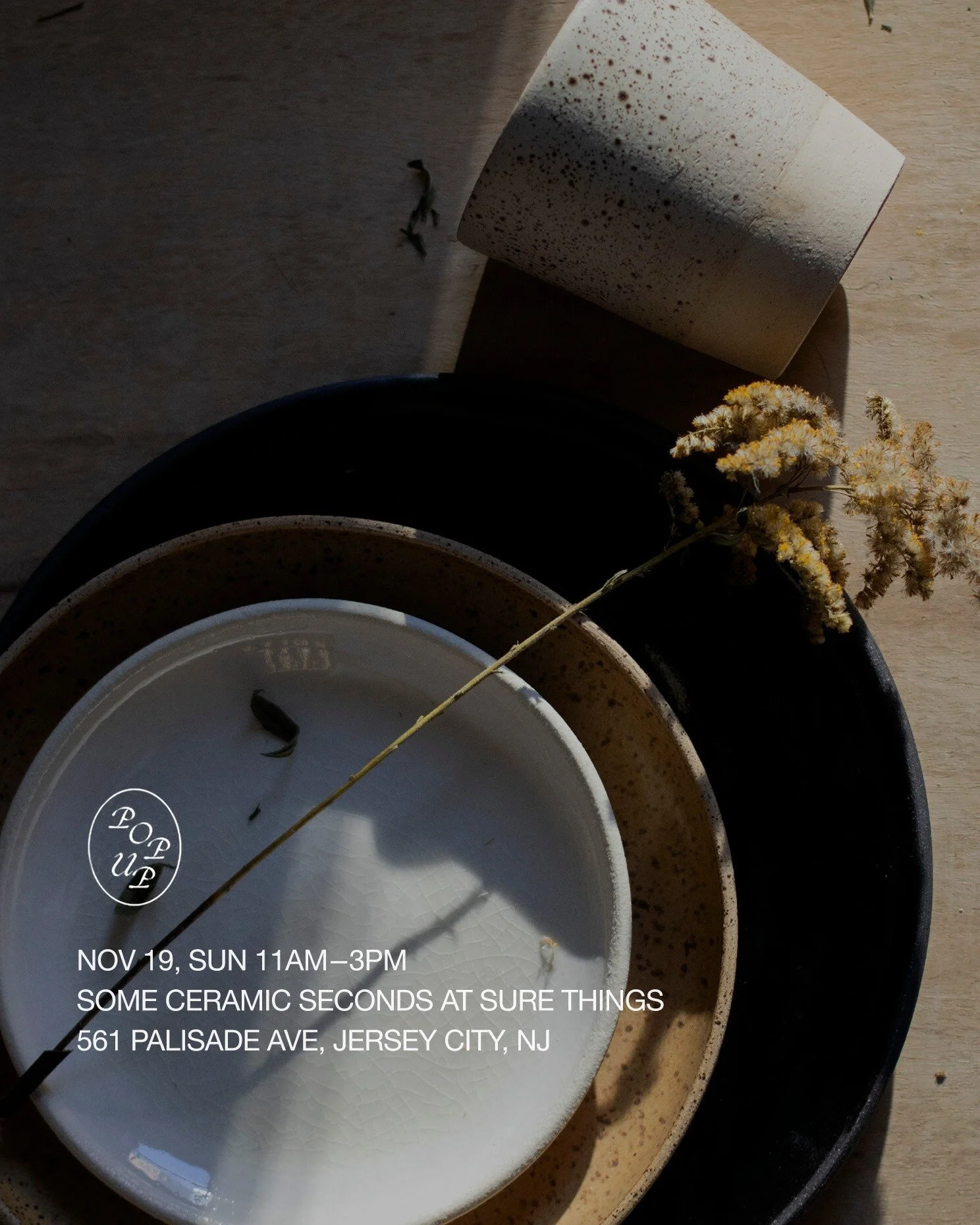 Hello #jerseycity! @surethings__ is the next stop this weekend. This is my last pop up in jersey city for the year. Hope to see you there! 

#popup #jerseycity #handmade #ceramics