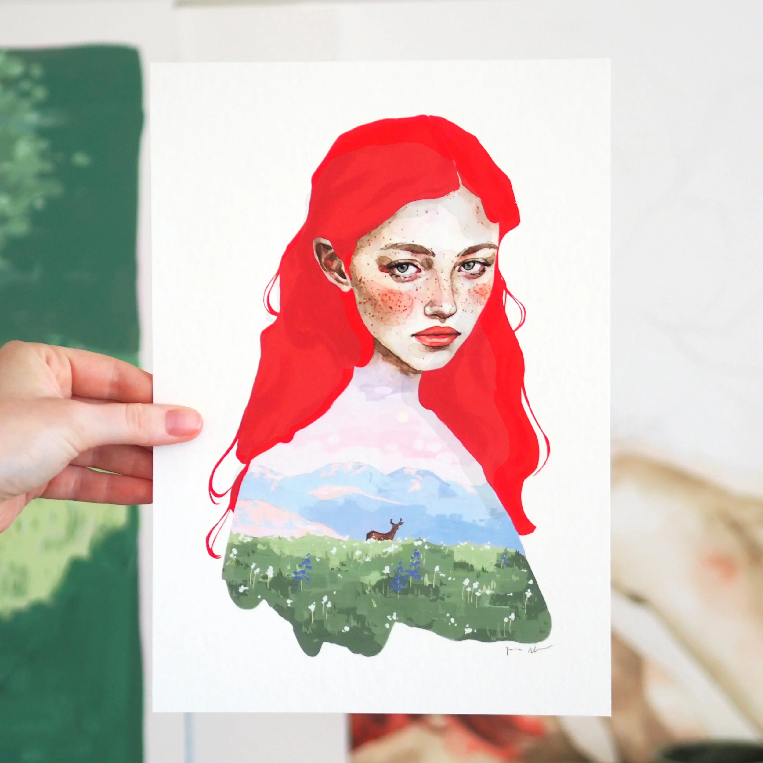 Fine Art Print "She's like Spring"