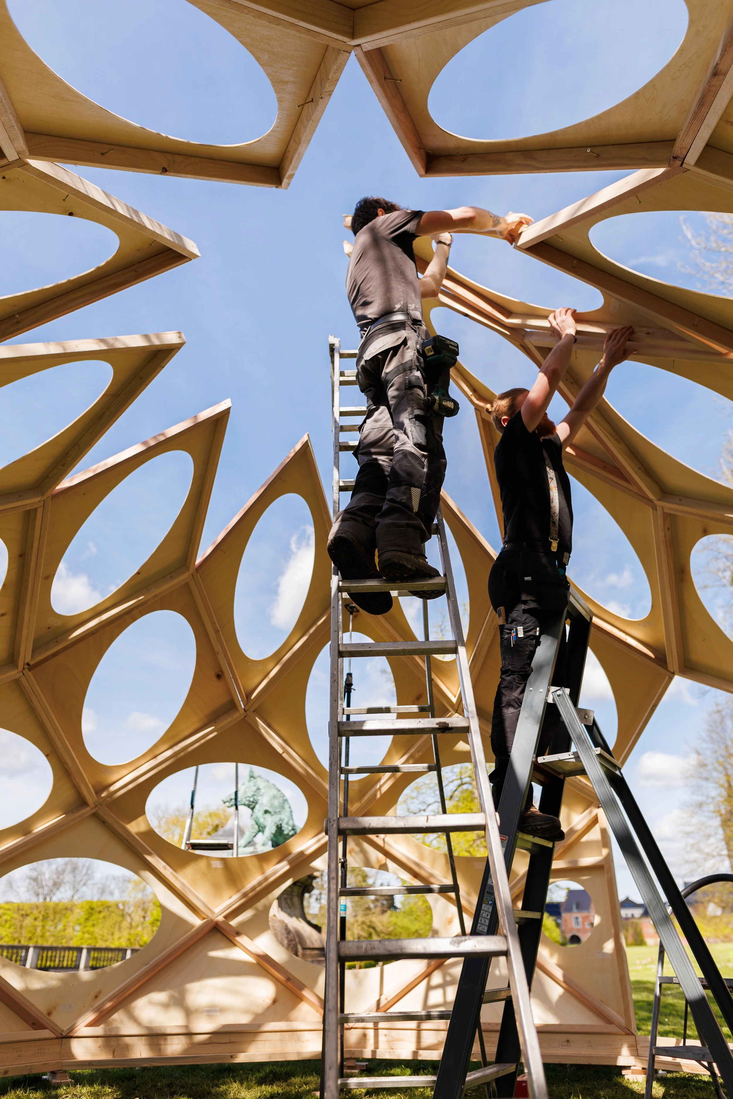 BV Wood construction bois insolite zome dome foire de jardin Enghien 2024