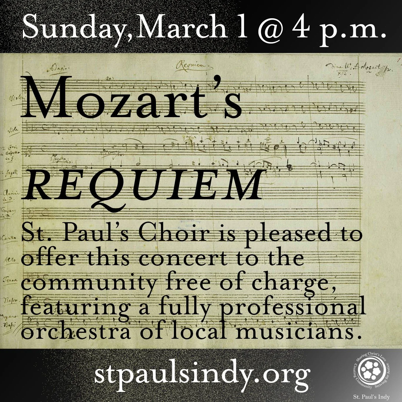 Mozart "Requiem" St. Paul's Choir & Orchestra Concert