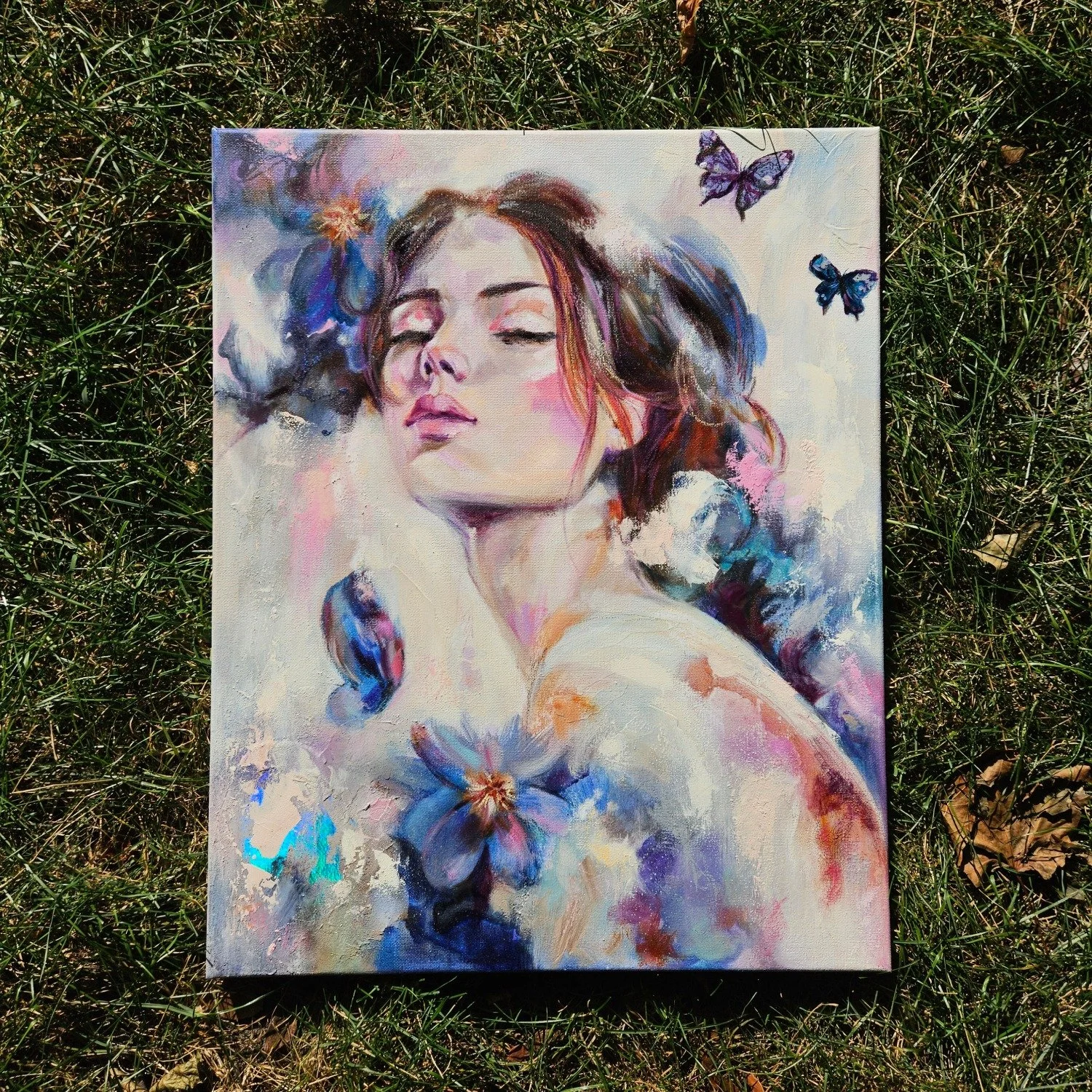 When we pause long enough to feel the light on our skin, joy can find its way back home. 🌸

This painting holds the spirit of serenity &mdash; a visual breath, a soft exhale.

'Breath of Light' is an oil and mixed media painting on canvas, 16x20in, 