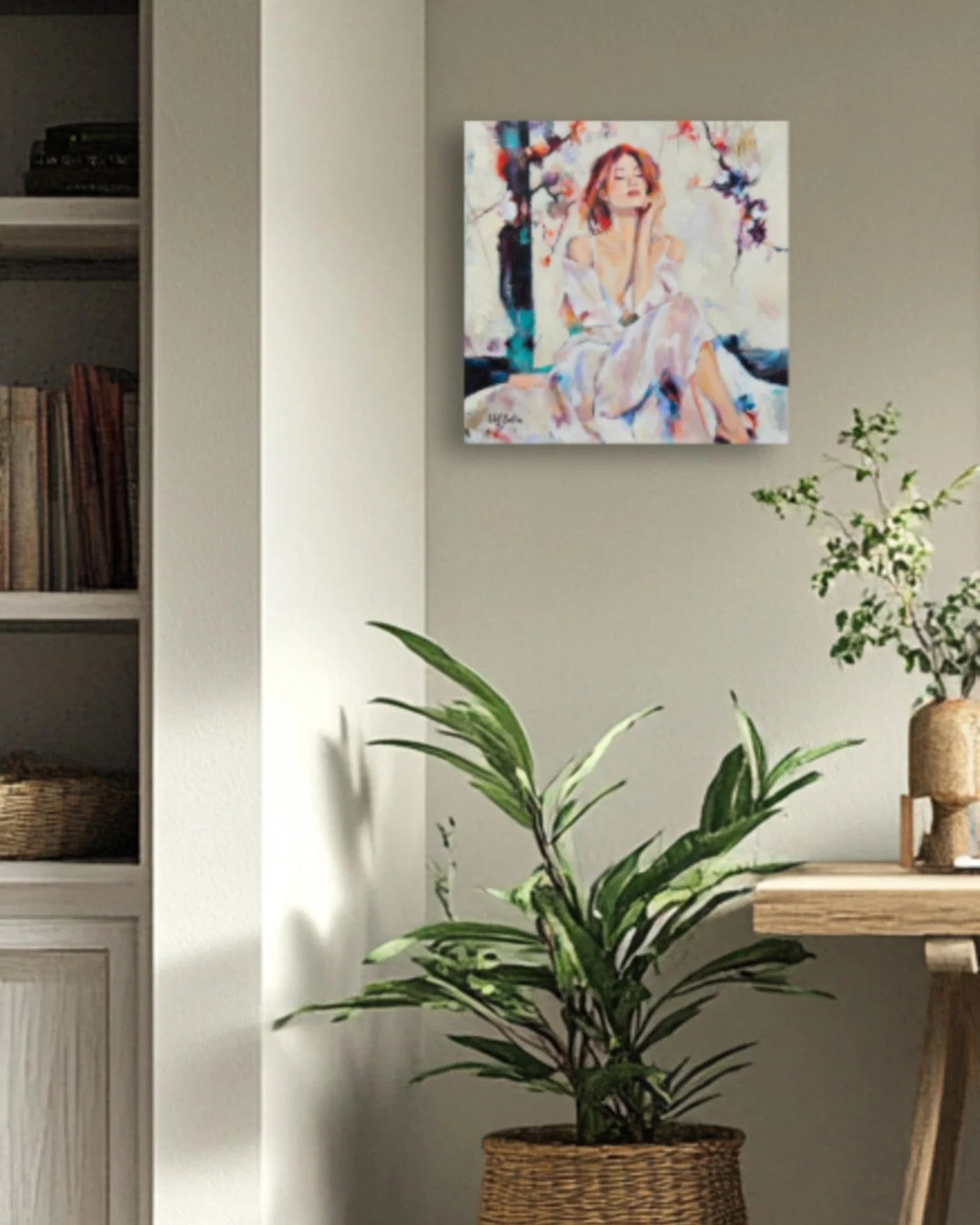 This one is gorgeous ☺ luminous, serene, and full of quiet confidence. I love the upward tilt of her face and the soft flush of color around her. It's like she&rsquo;s letting the sunlight kiss her skin after a long exhale. It carries both peace and 