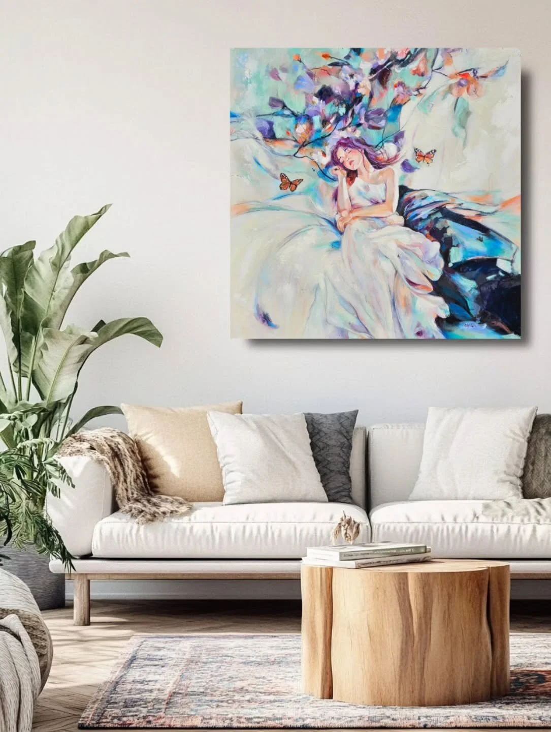 I love neutral interiors with a dreamy painting on the wall 🤍🍬✨️😊
.
.
.
.
.
#elafselimart #neutralinteriors #relaxinginteriors #softcolors #slowlivingspaces #luxuryinteriors #fineart #artlover