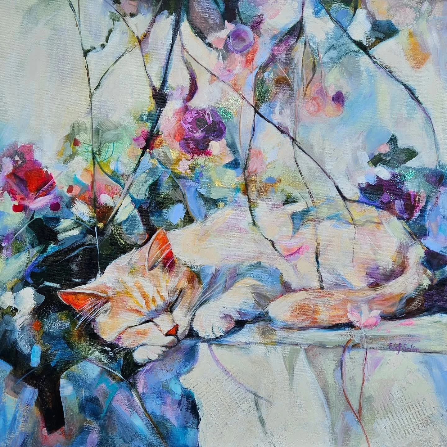 'Cradled by the Garden' is now available in Milan Art Gallery for the 'Seeds of thr Sun' exhibition 🌸 

It is also available online and you can browse the artworks and vote for up to three of your favorites. Your voice helps determine the Online Cho