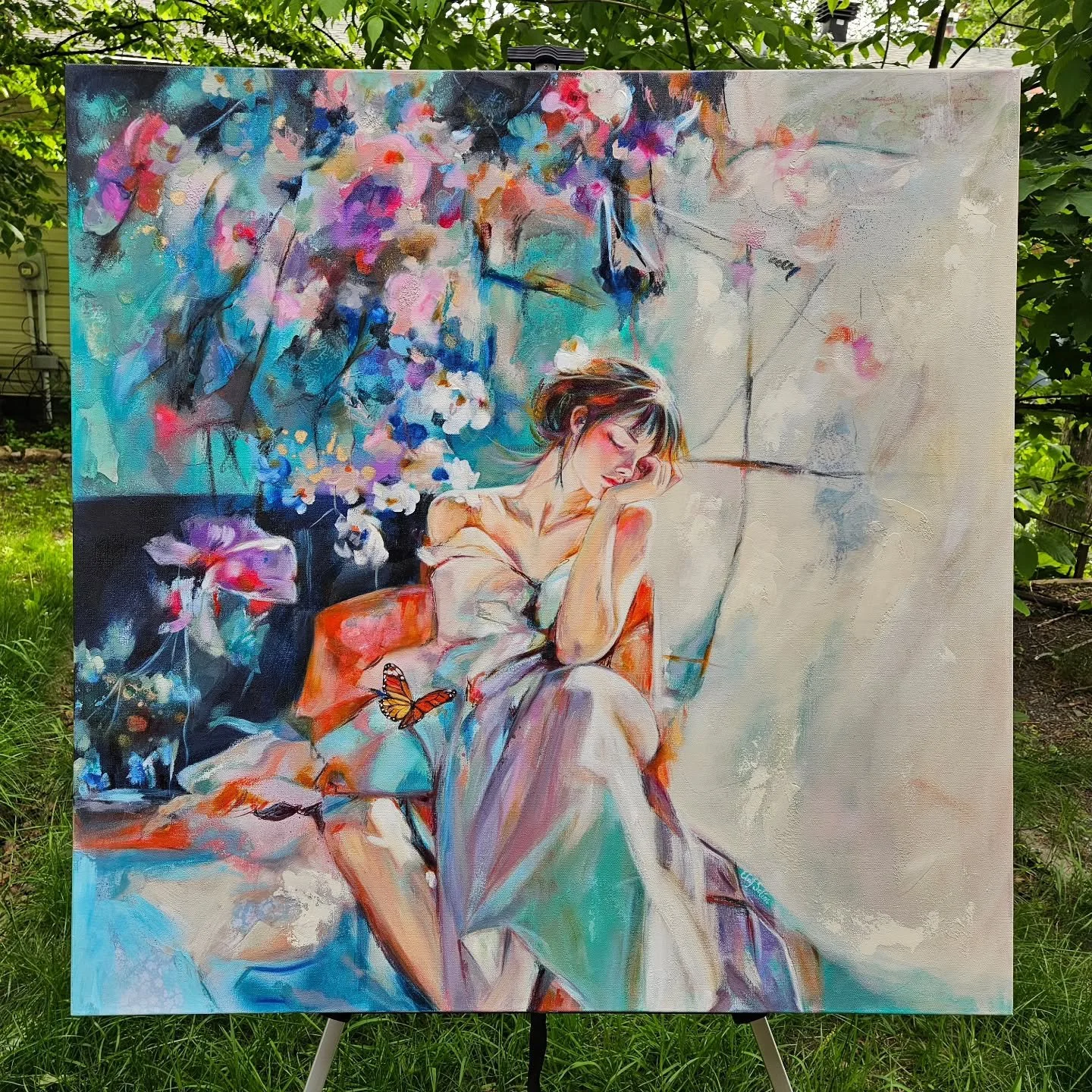 One week from now 🌸 Mark your calendars for the beautiful fine art show 'Art in the Park' in Ottawa @artintheparkottawa 

I would love to meet you so drop by my tent and say hello 💝😊