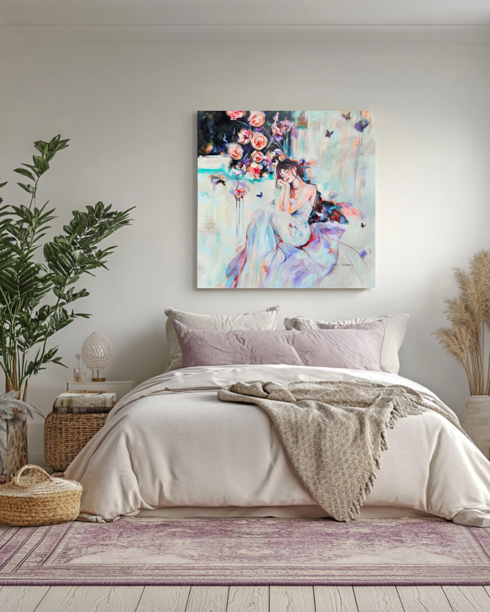 I don't believe beauty is a luxury. I think beauty changes how we experience our lives. A painting can't solve all of our problems, but it can change the feeling of a room, and sometimes that's where emotional healing begins... 💗