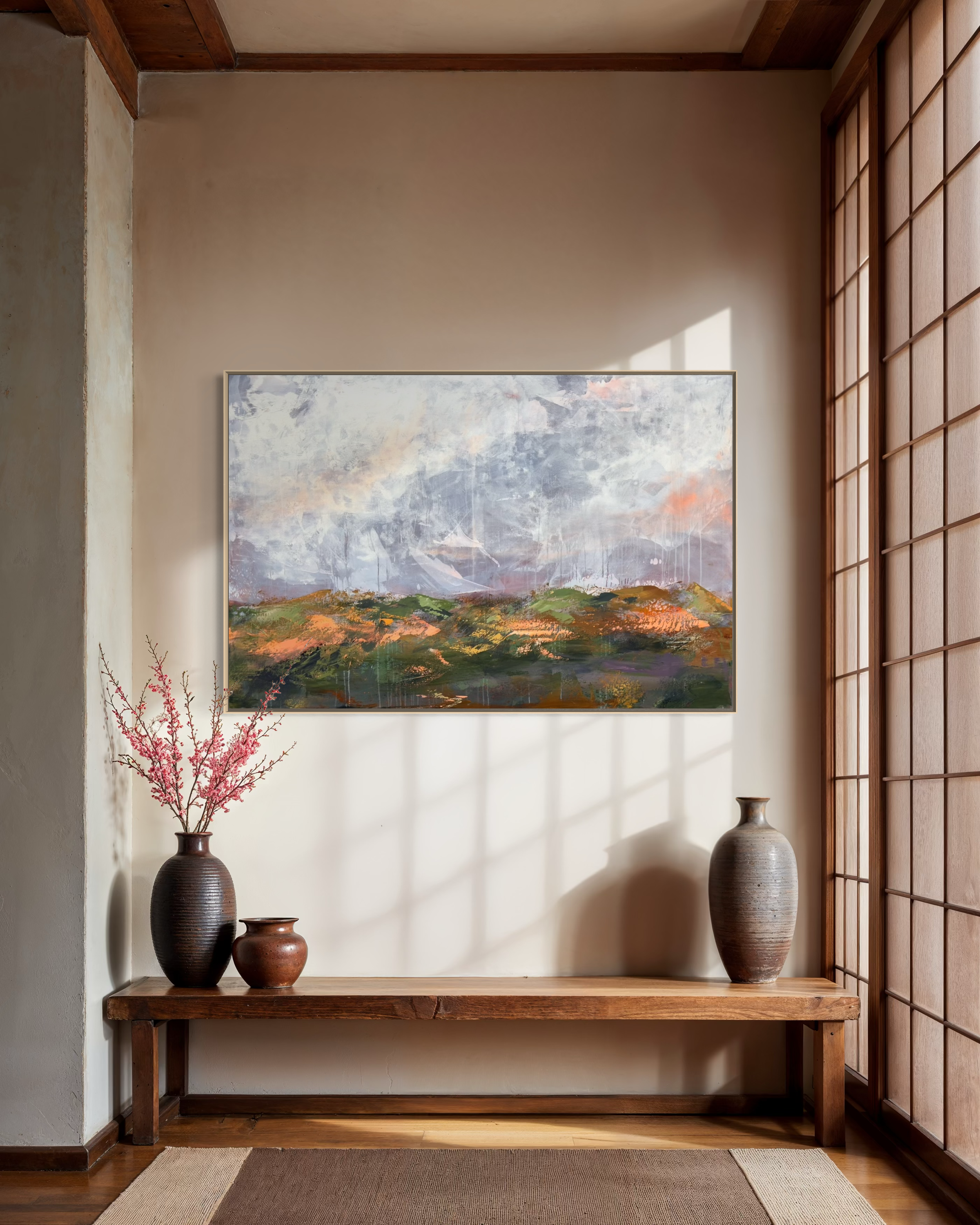 "Earthen Afterglow" in a setting