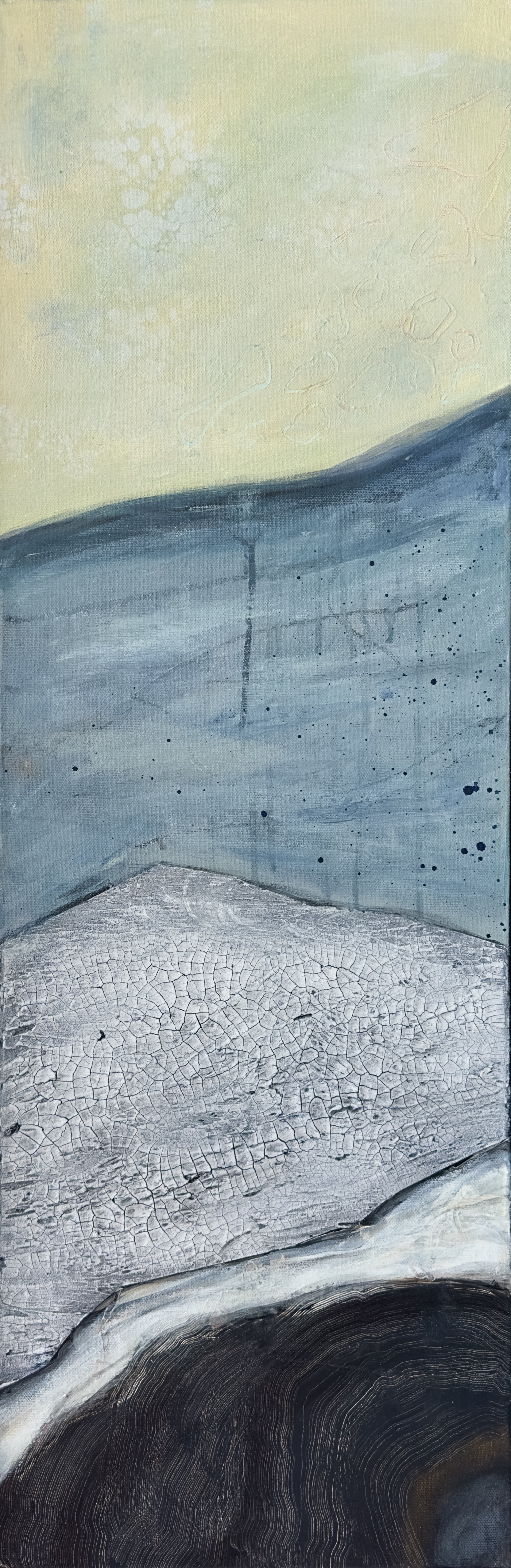 Straight from the Earth I
12x36", framed in maple. Part of a diptych.