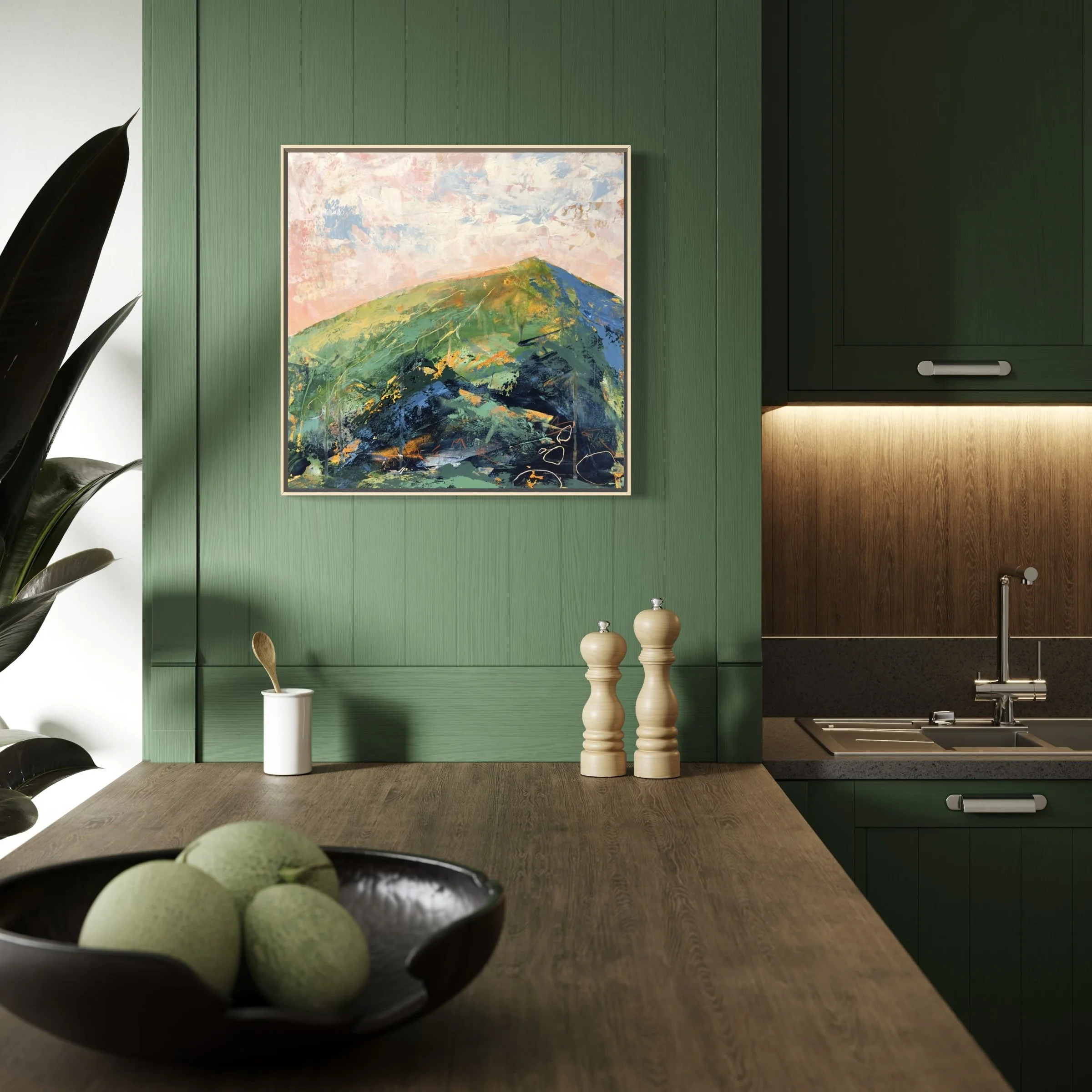 "Remembering" 18x18" in a setting