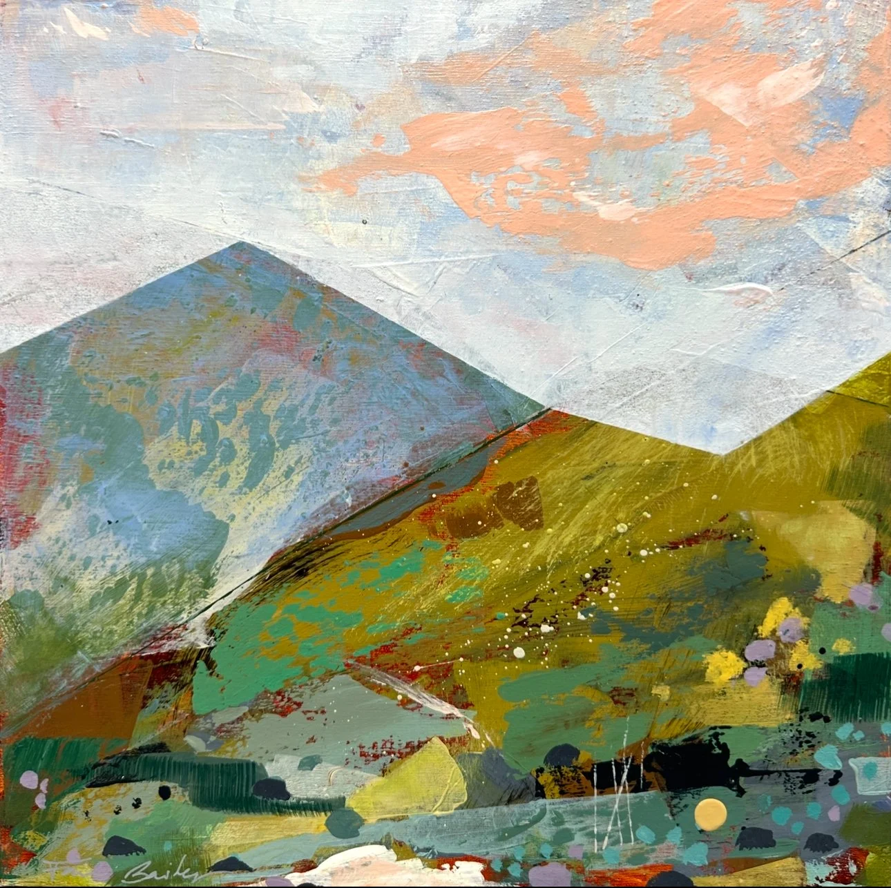 CELEBRATION MOUNTAIN I (Diptych)
12x12 in.

Acrylic on panel, framed