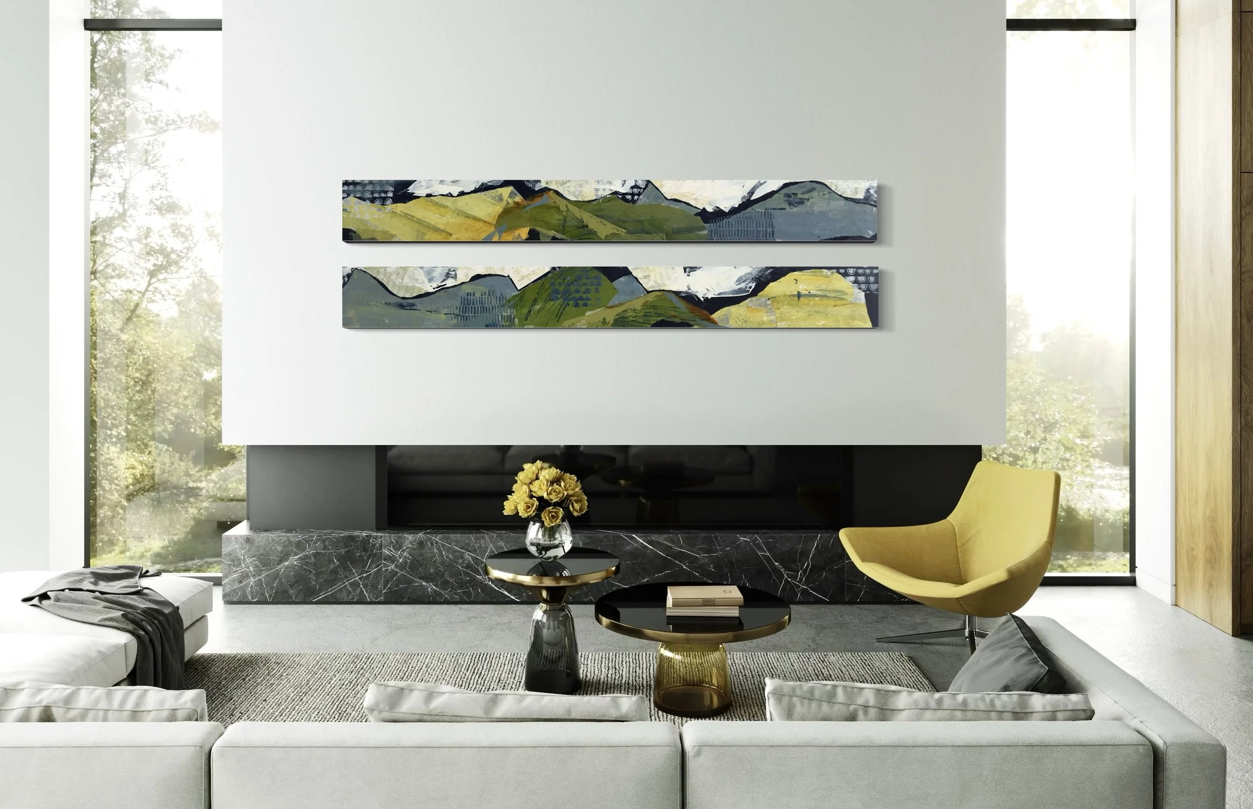 "Vast Horizon I & II" in a setting