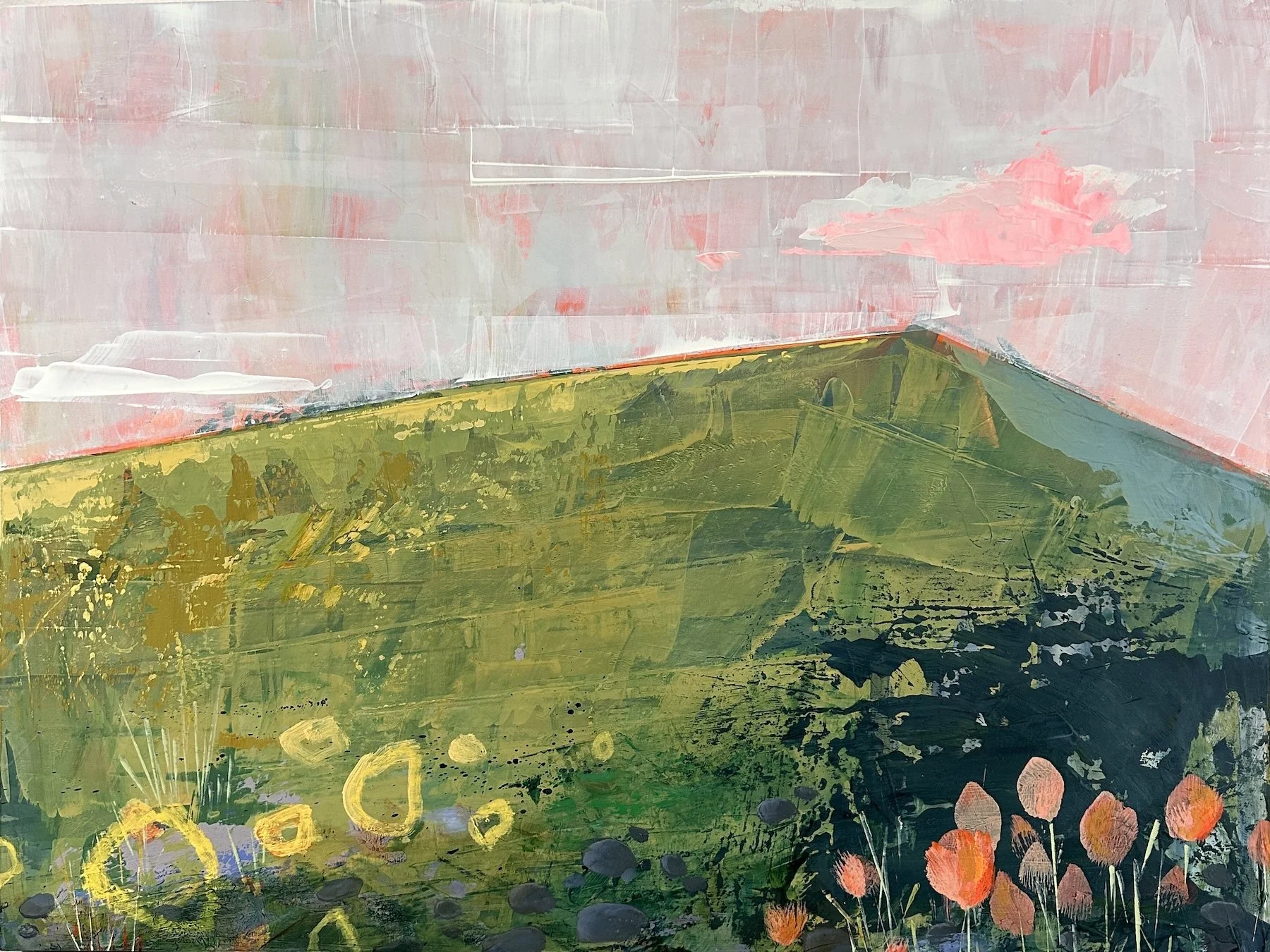 RUNNING UP THAT HILL
18 x 20 x 1.5 in.

acrylic on panel, painting continues on sides