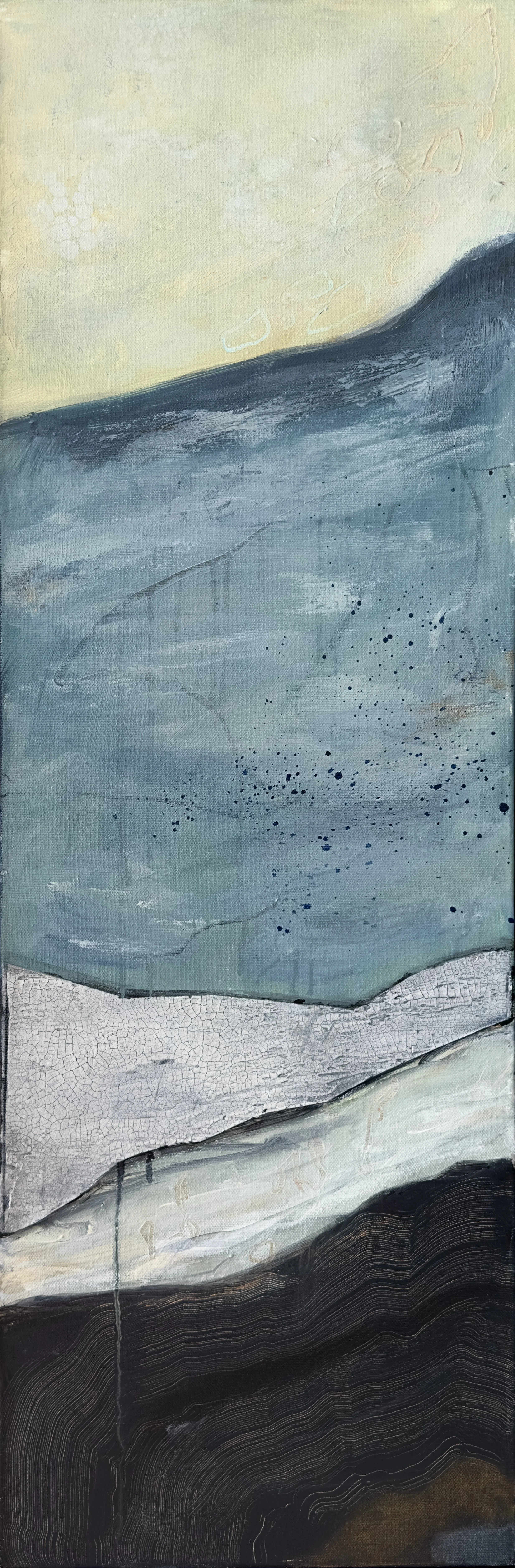 Straight from the Earth II
12x36", framed in maple. Part of a diptych.