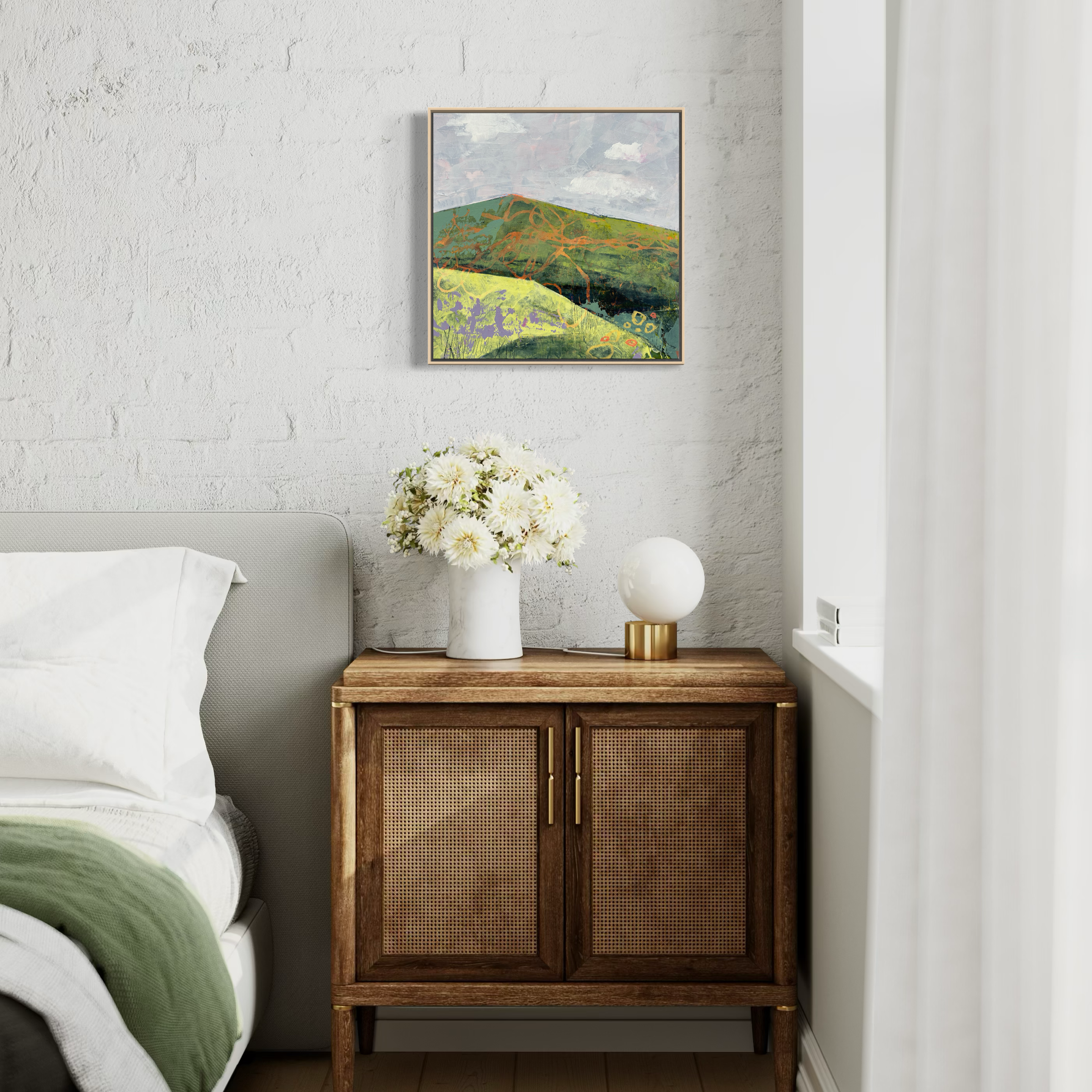 Primavera, 18x18" in a setting