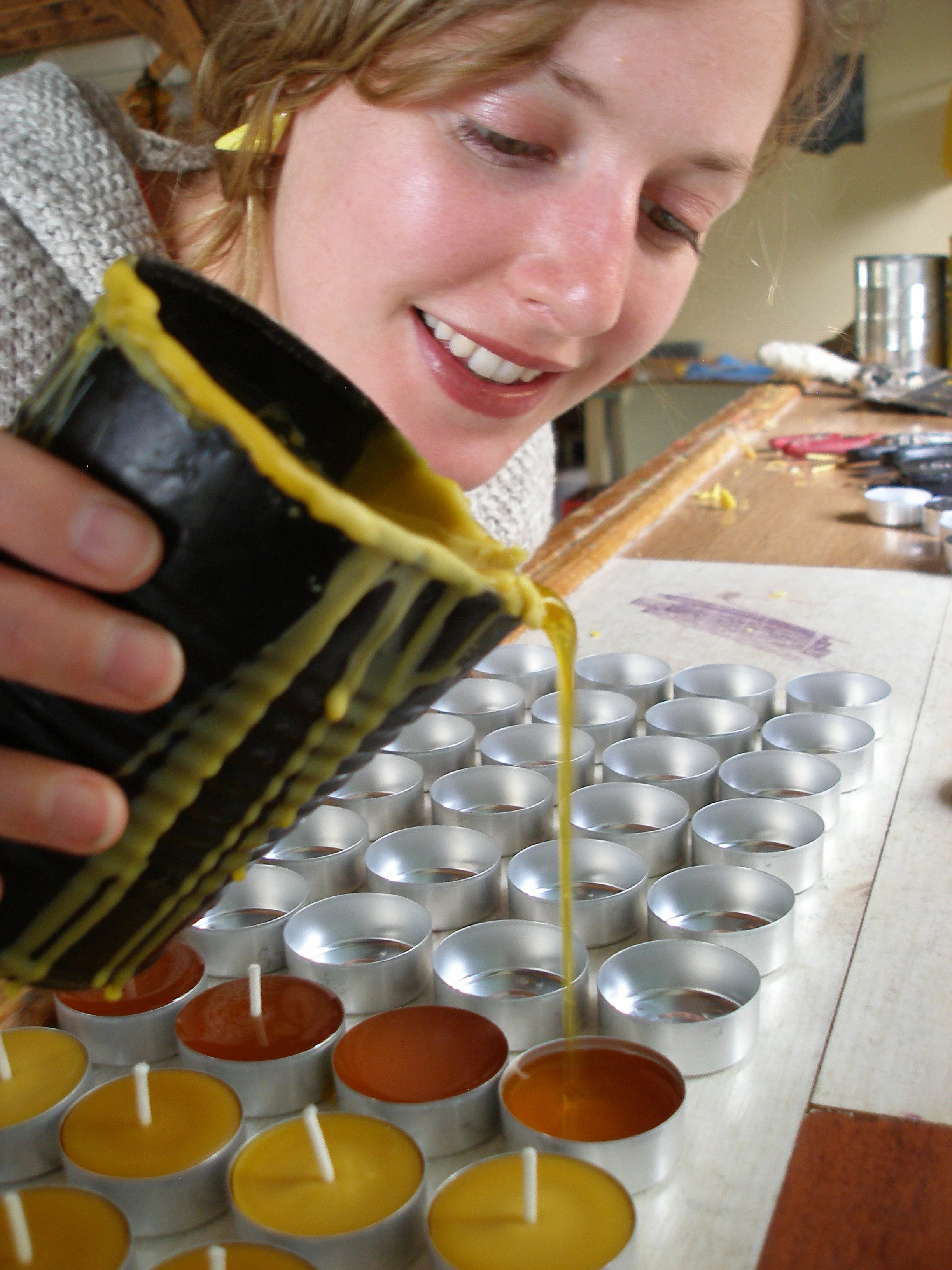 Alison_Pouring_Tea_Lights (1).JPG