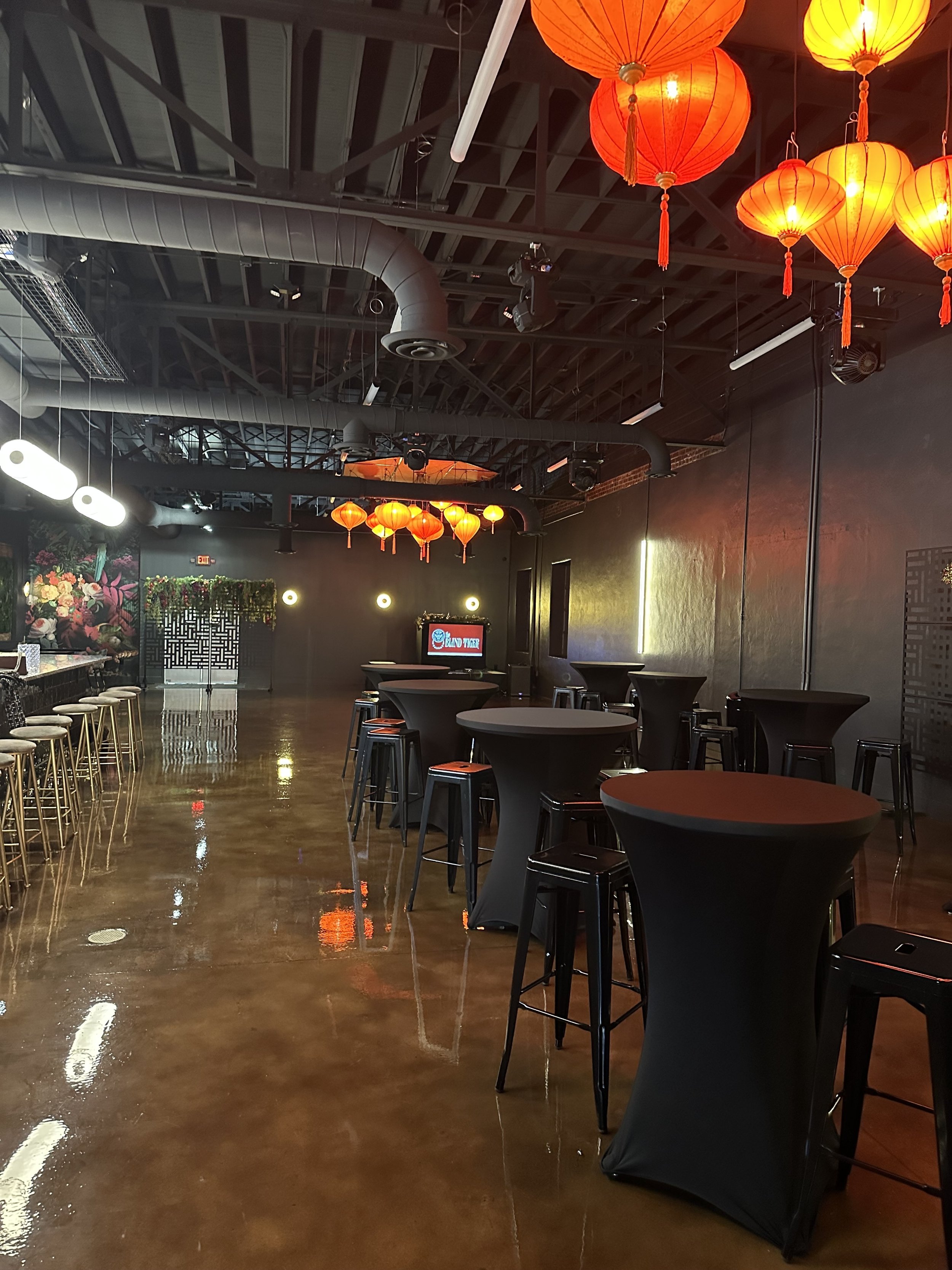 Back right of main event space