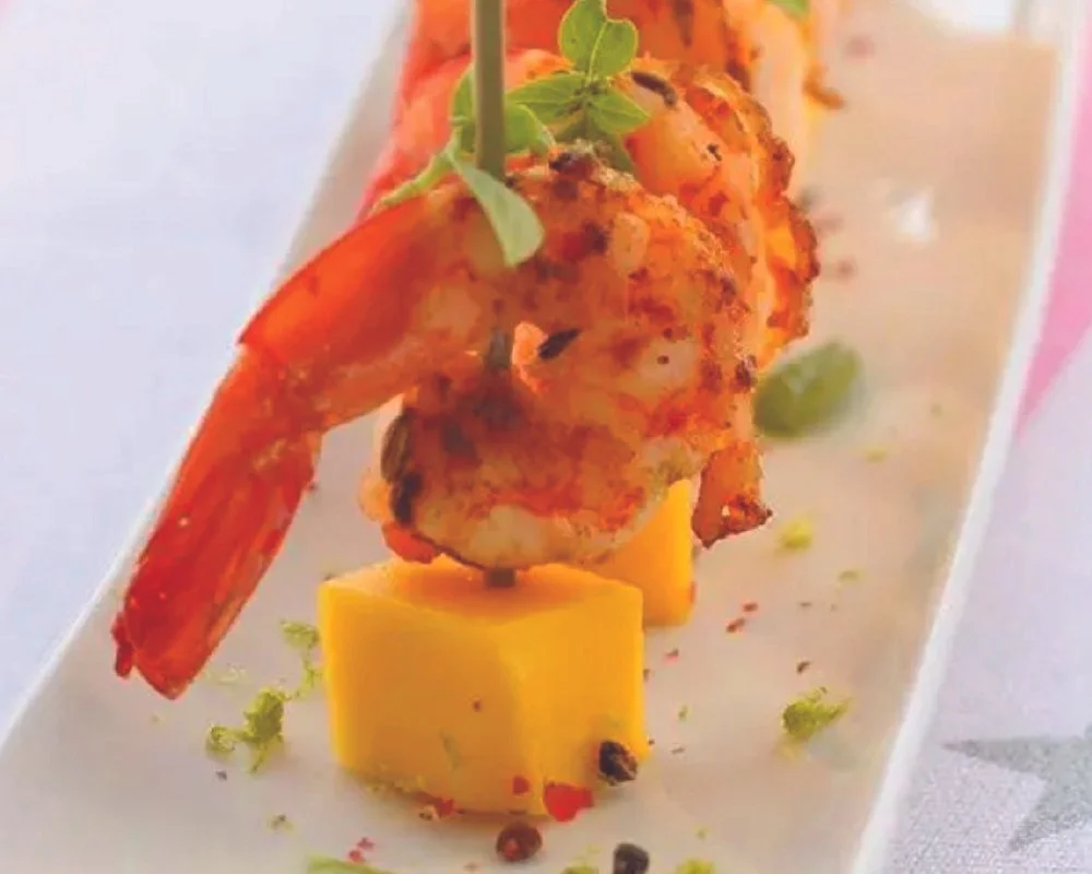 fried shrimp with cheese