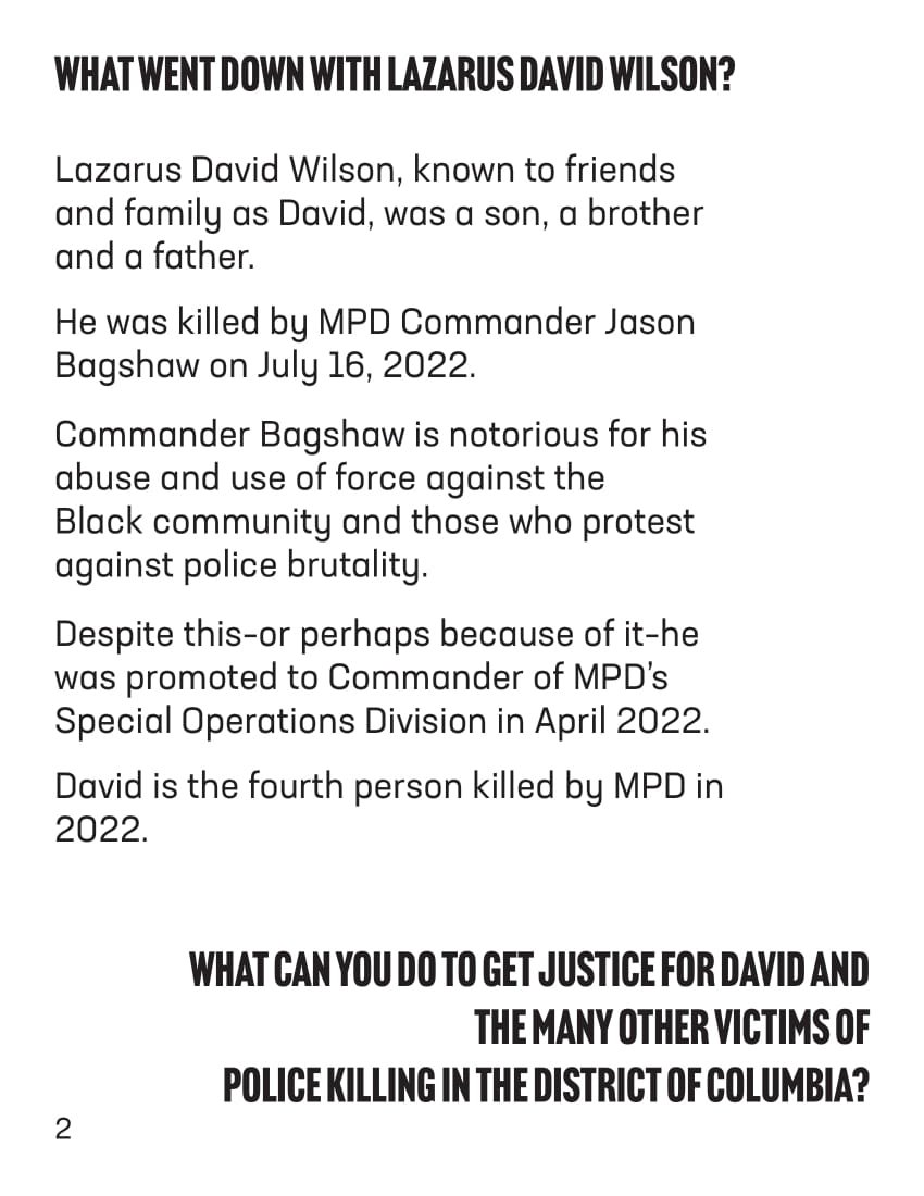 What went down with Lazarus David Wilson?