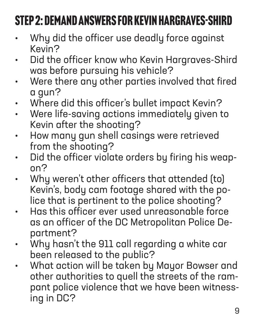 STEP 2: Demand Answers FOR Kevin Hargraves-Shird