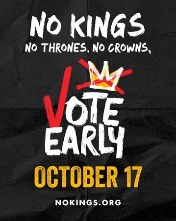 No Kings: Vote Early Nationwide Day of Action