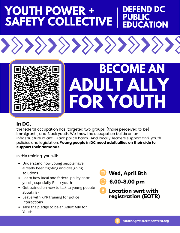 Defend DC Adult Allies for Youth Training