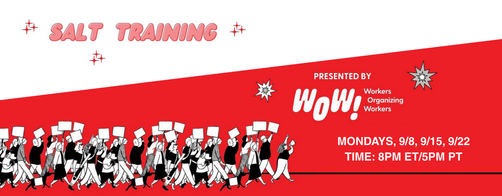 SALT Training: Workers Organizing Workers (Session 2) — Grassroots DC