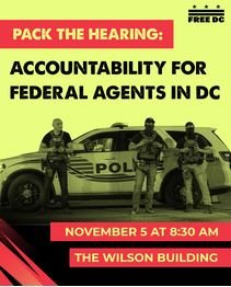 Pack the Hearing: Full Accountability and Safe Places