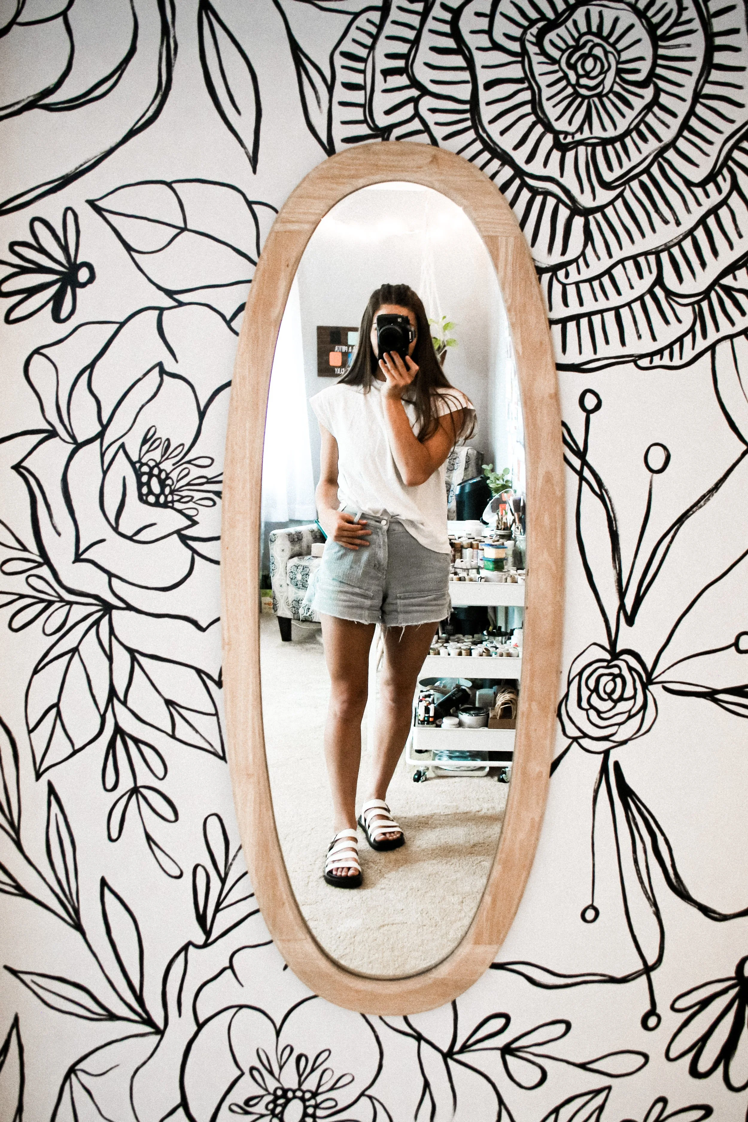 All starting with my little closet wall in the bedroom I like to call my studio.. 