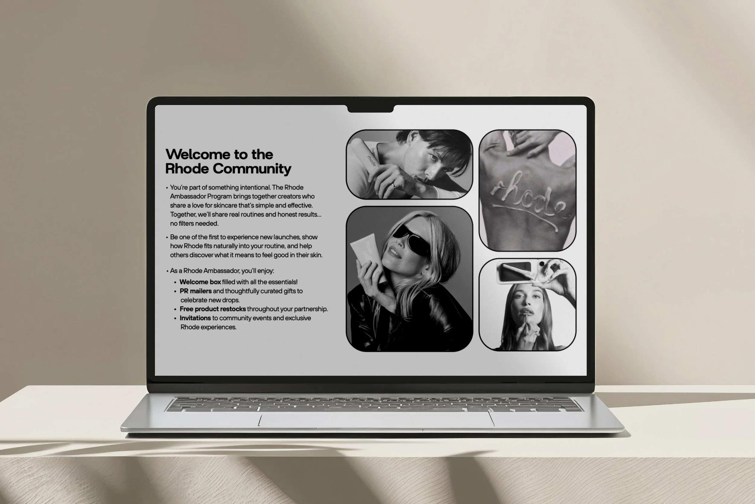 Rhode Influencer & Ambassador Programs