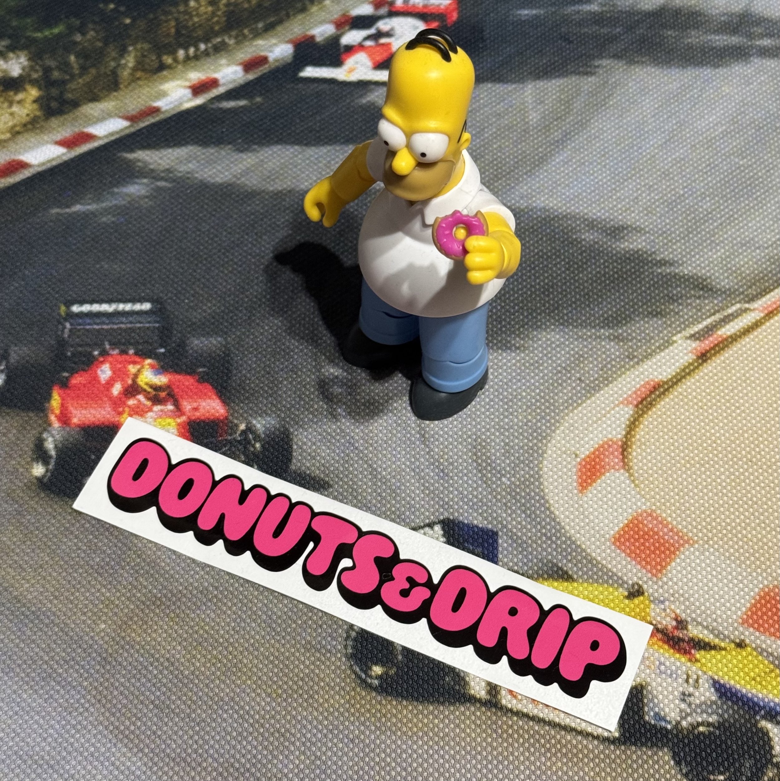 DONUTS & DRIP DIE CUT STICKER - 6 INCH