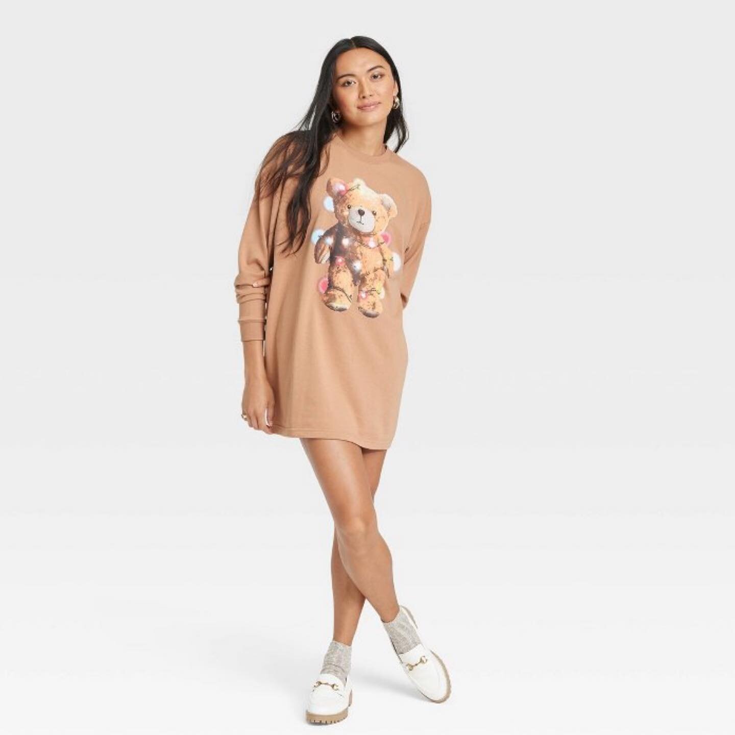 we need this tshirt dress for our casual holiday events 

tag us wearing your @graysonthreads 
shop Grayson Threads at Target.com or in Select Stores 
#graysonthreads #style #ootd #holidayoufit #winterfashion #targetstyle #target