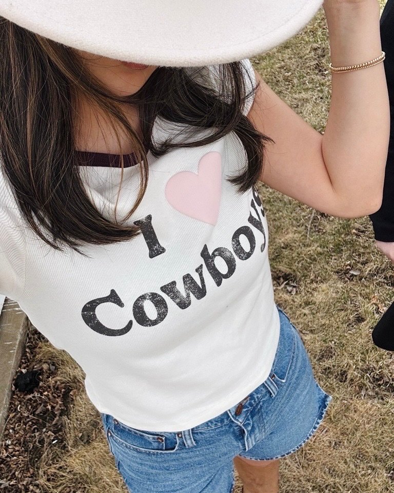 Sunshine, denim, and a little cowboy love 🤍🤠✨

shop now in select target stores or online at target.com 🎯

#graysoncollective #graysonthreads #graysontarget #targetstyle #target #graphictees #womensfashion #cowboys #western