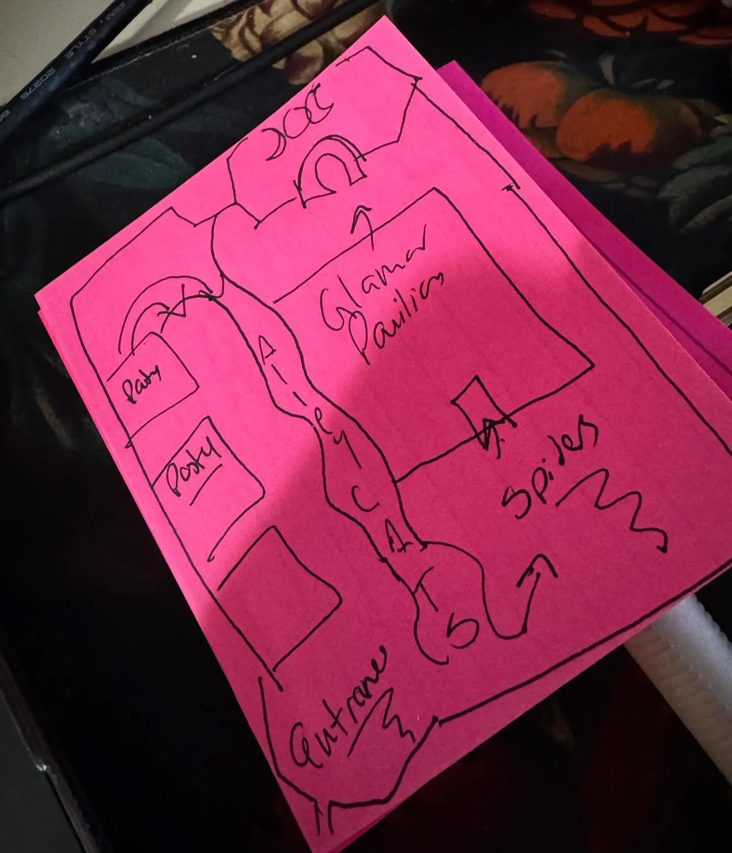 This counts as a battle map right? If I sketch it out on a sticky note? #battlemap #maps #stickynote #dungeonmaster #maps