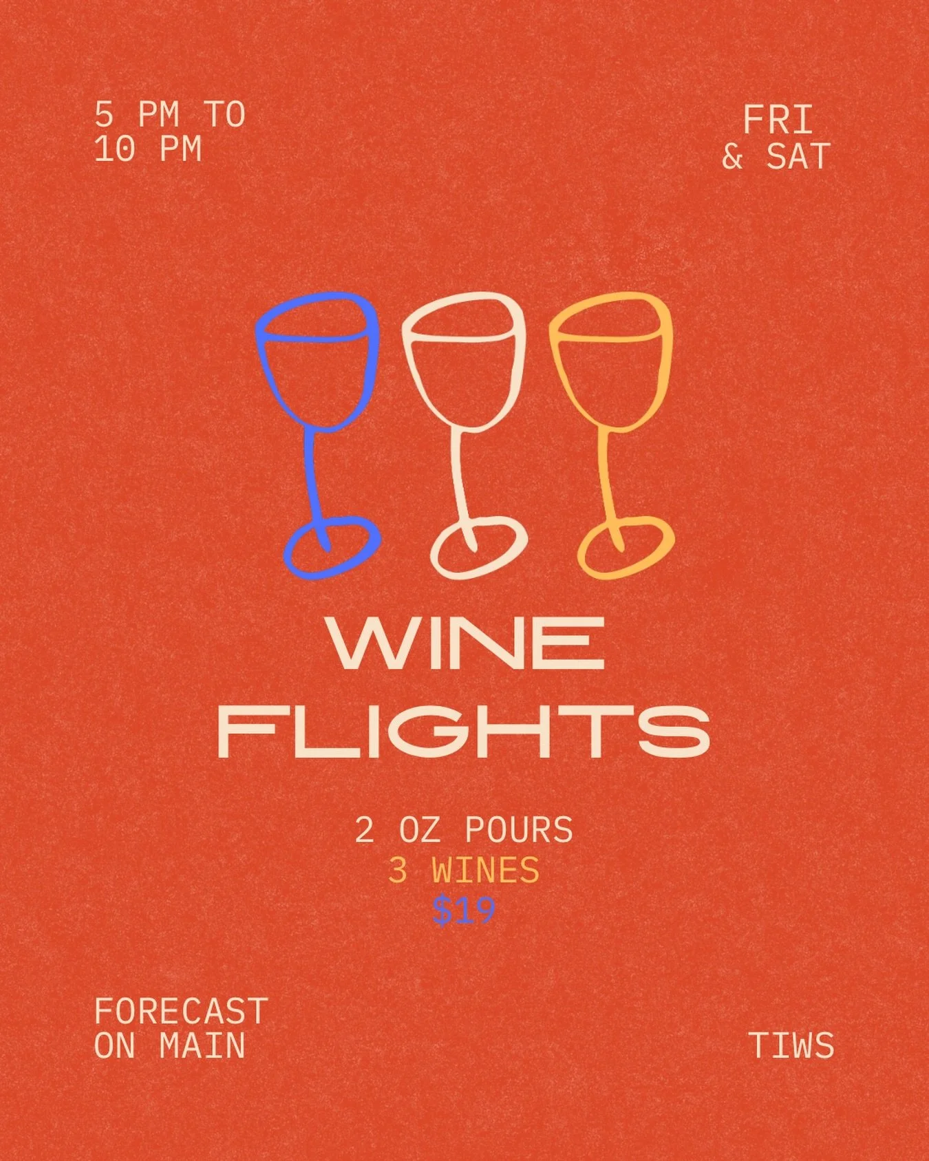 📣 Heads up! It&rsquo;s the last weekend of our summer Wine Bar at @forecastcoffee.ca! And to ring in the school year, we&rsquo;re pouring educational wine flights this weekend only.

What do educational wine flights entail? Jenna (sommelier and TIWS