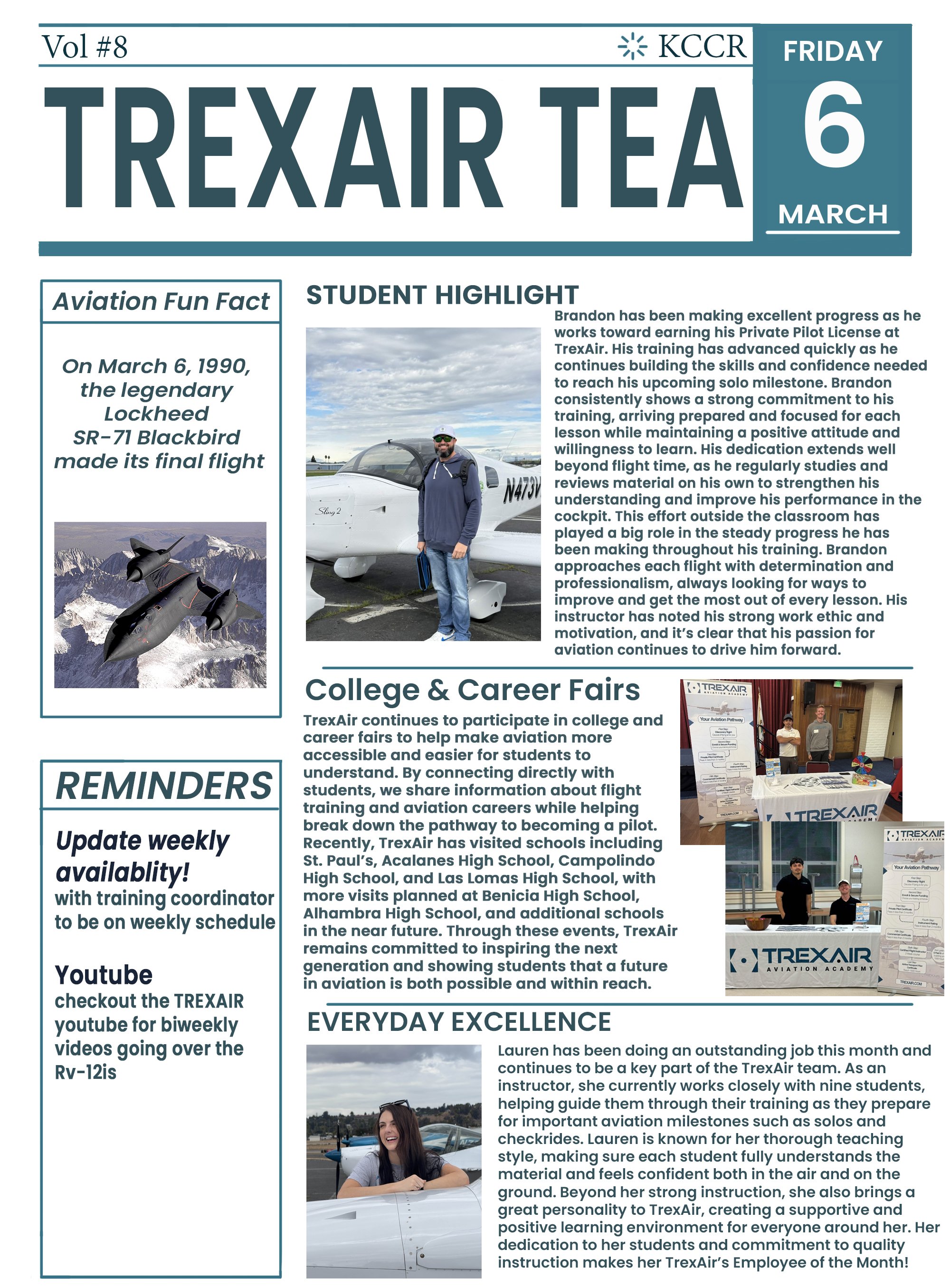 TrexAir Tea  March 6  2026 Vol 8. 