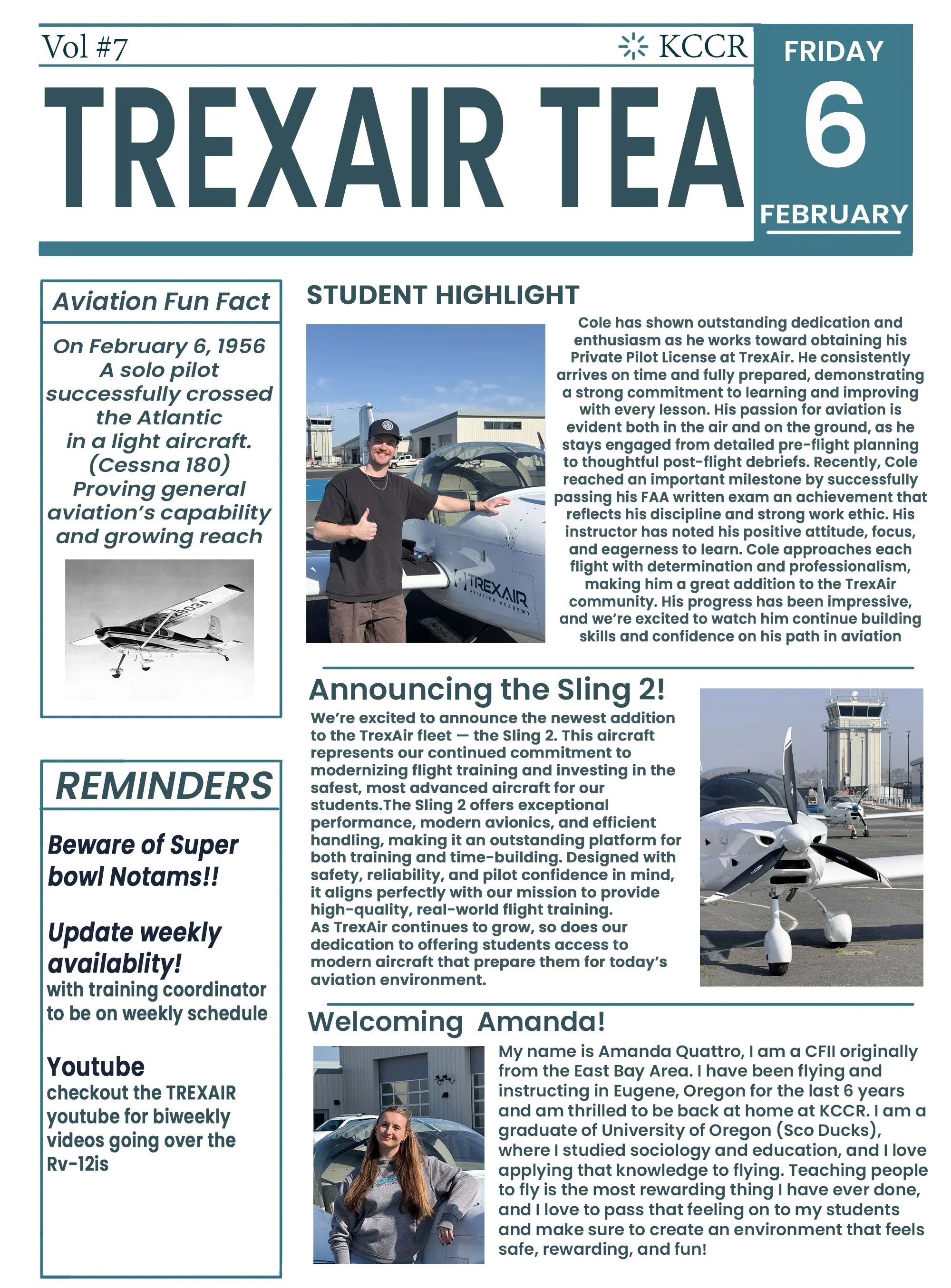 TrexAir Tea February 6 2026 Vol 7. 