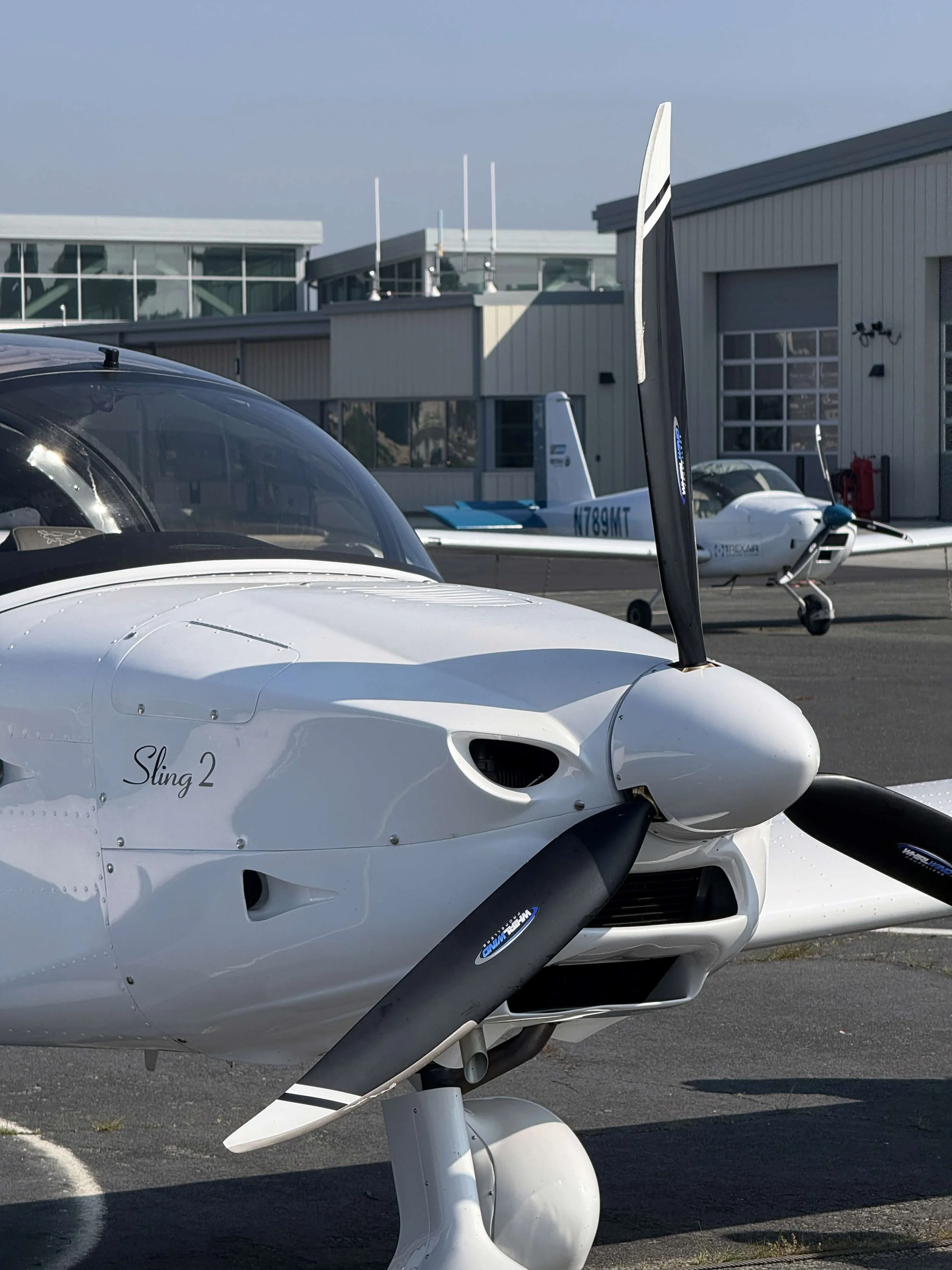 TrexAir flight training aircraft — 2025 Van's RV-12iS and 2026 Sling 2 — Bay Area flight school at KCCR Concord California