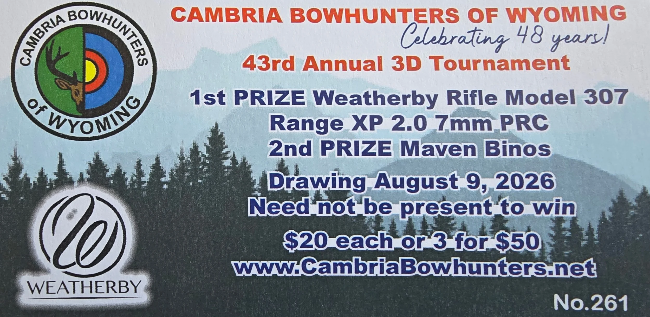 Raffle Ticket! $20.00 each