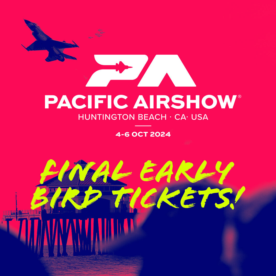 Early bird GA tickets for Pacific Airshow Huntington Beach are vanishing faster than a fighter jet at full throttle! ✈️

Secure yours from the link in our bio NOW before the prices increase! 😎