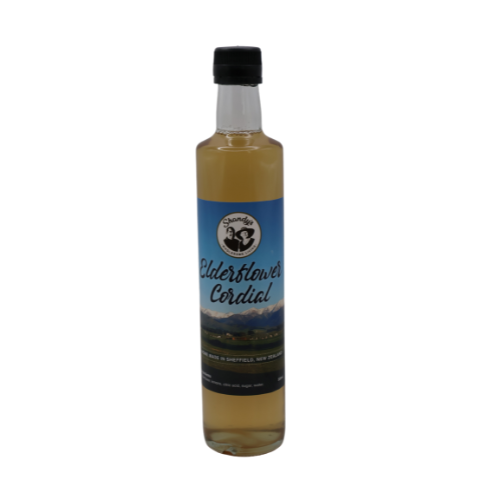 Refreshing Elderflower Cordial available in a 500ml bottle