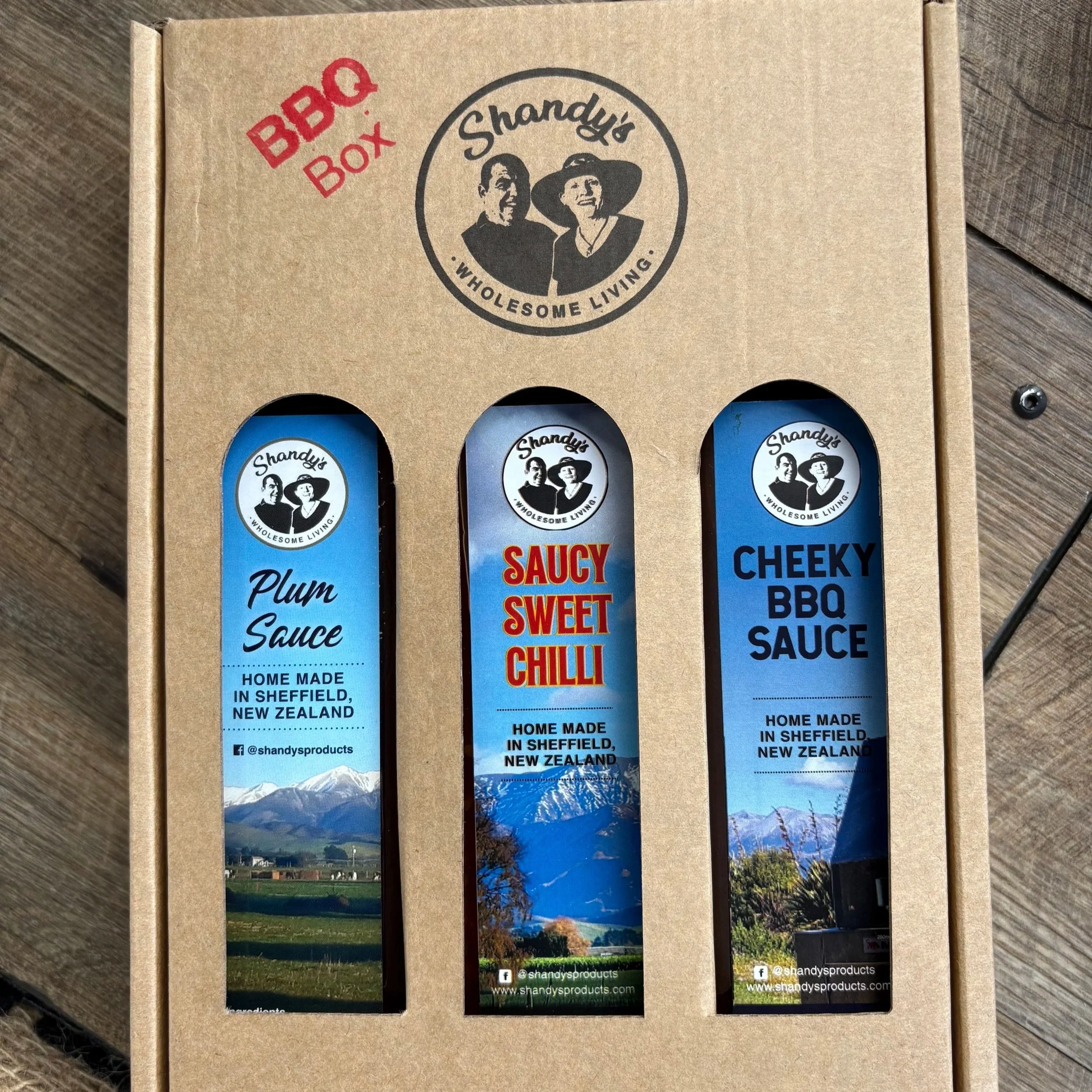 Shandys three-sauce BBQ gift box