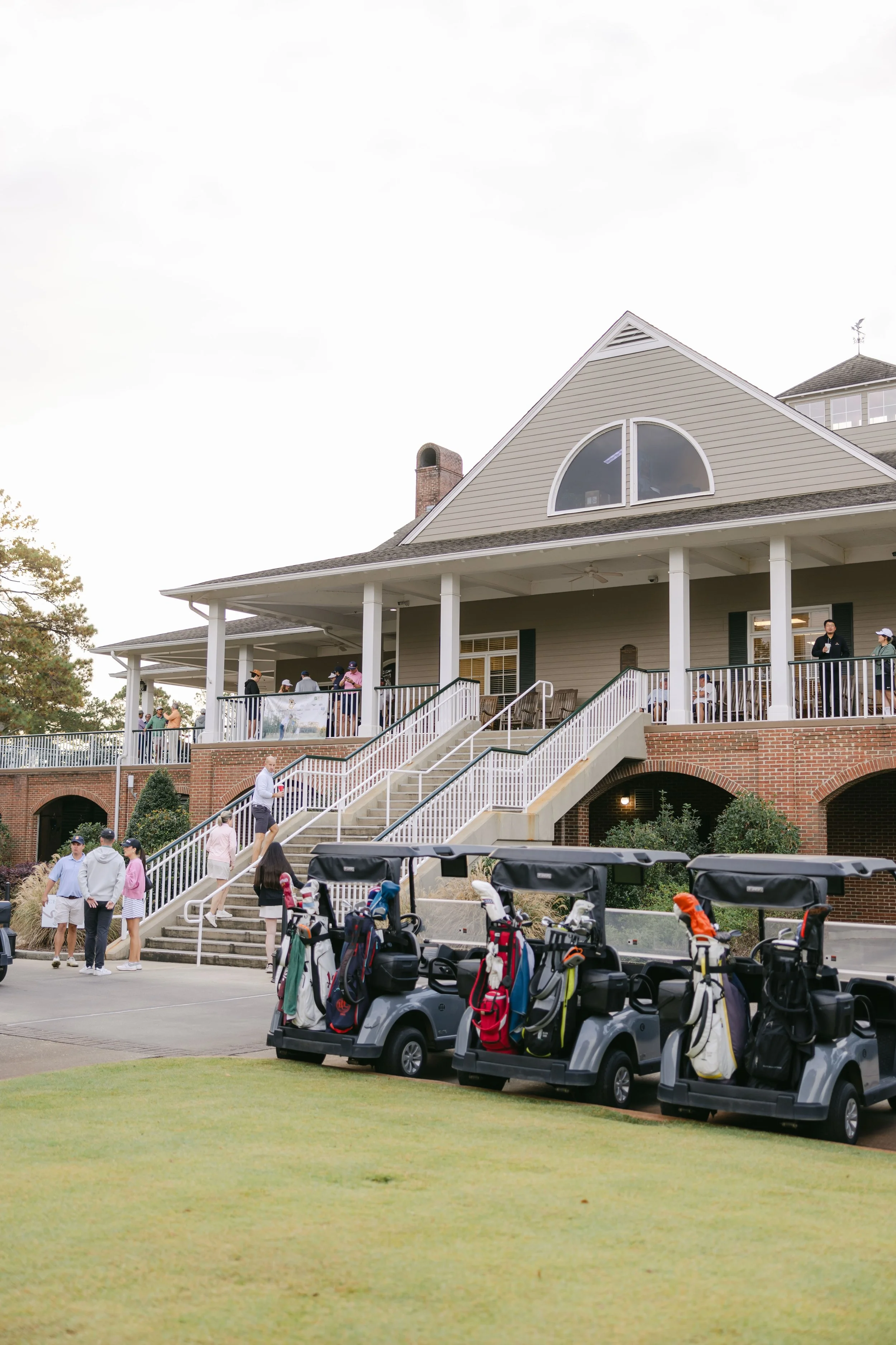 Robert Trent Jones Golf Course Clubhouse hosting the Baby Steps Golf Classic in Auburn/Opelika Alabama featuring golfers