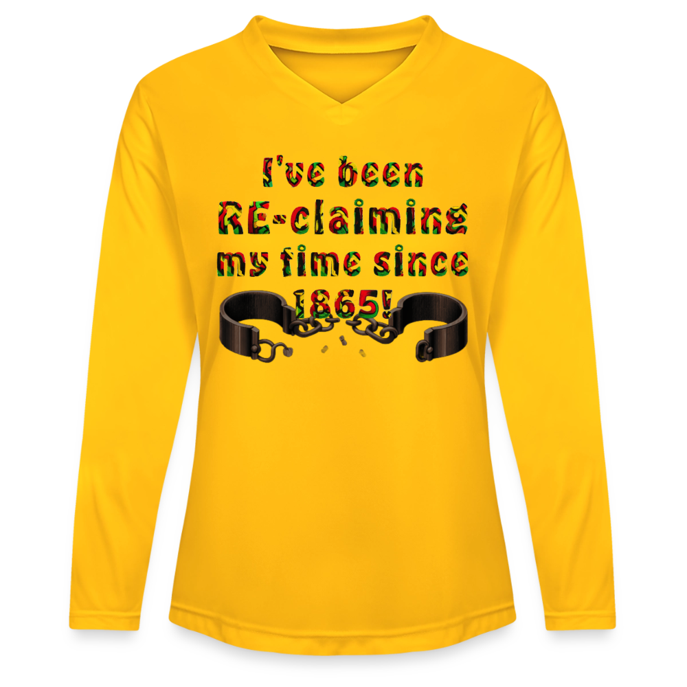 1865 RE-claiming my time Ladies' Zone Performance Long-Sleeve T-Shirt