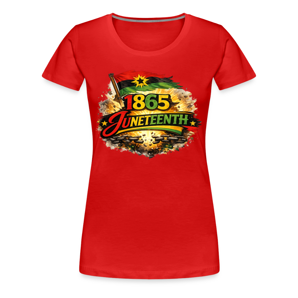 "1865 Juneteenth" Women’s Premium T-Shirt