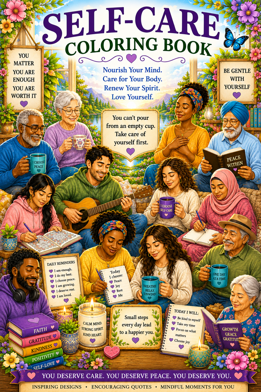 Self-Care Adult Coloring Book