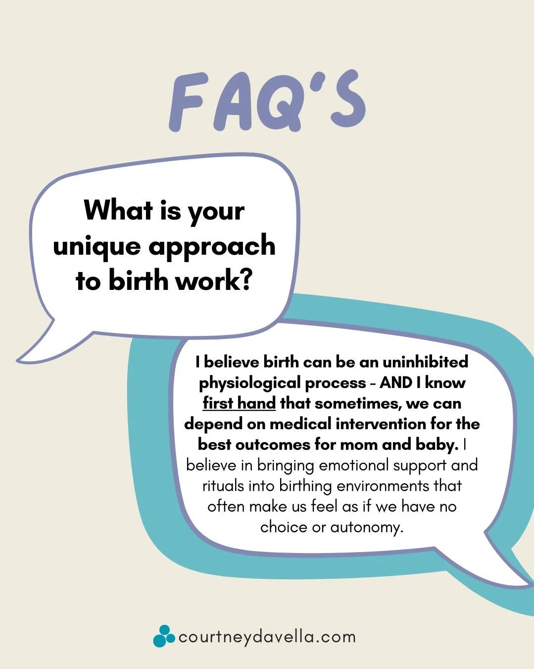For more FAQ&rsquo;s: courtneydavella.com/faqs