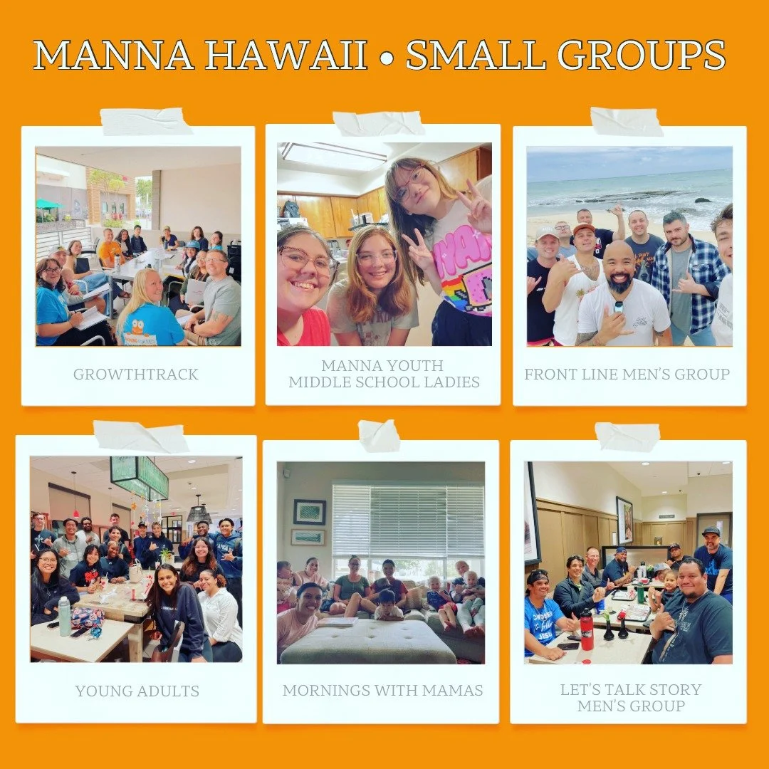 At Manna Church, we believe life change happens in relationships - and Small Groups and Growth Track are where that really comes to life.

There are plenty of small groups to choose from that can be joined at any time, and a new cycle of Growth Track