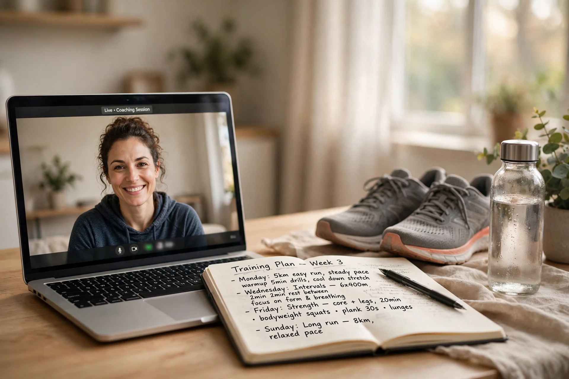 Virtual running coaching session with Coach Sam Breiter