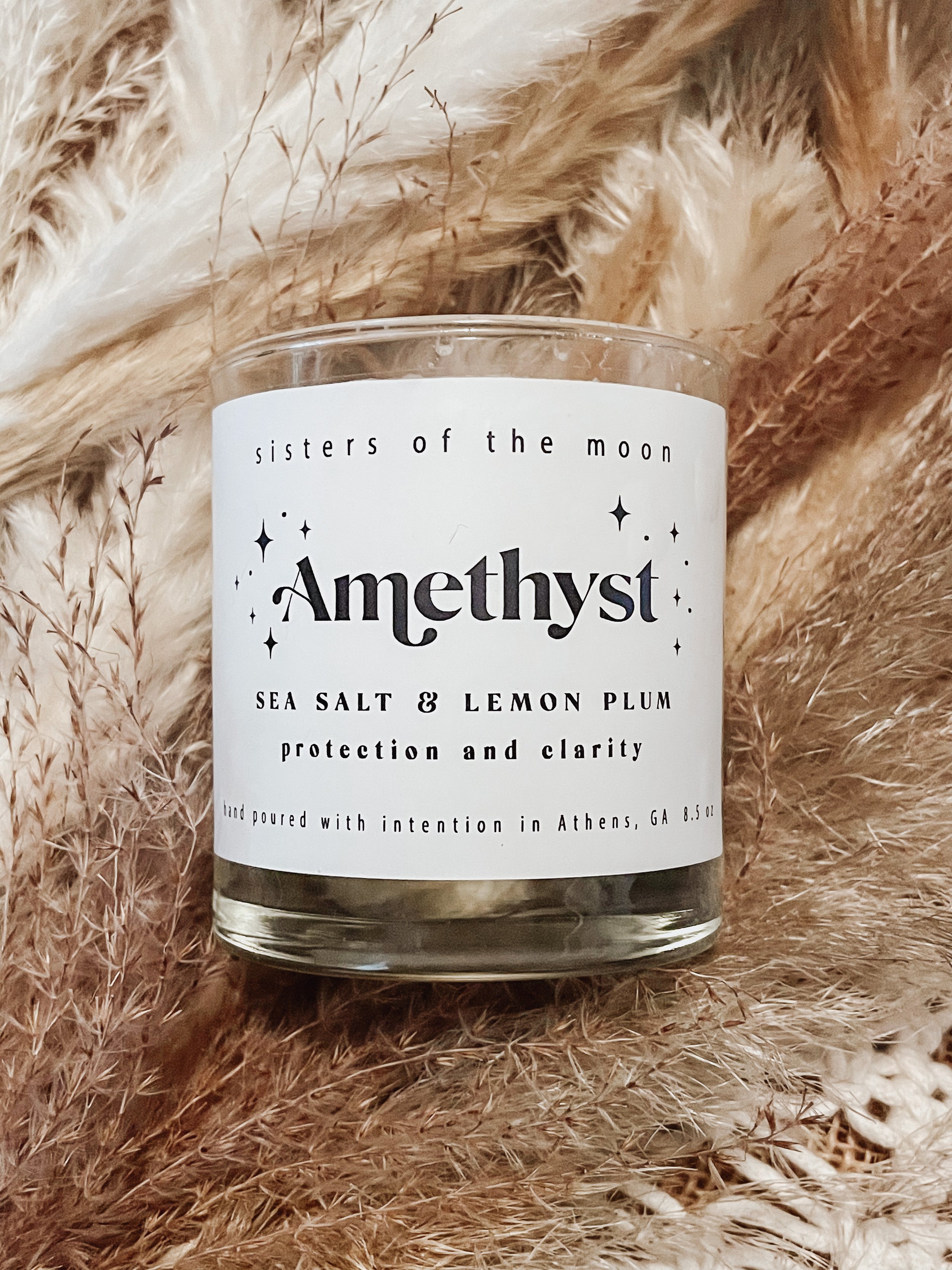 Sisters of the Moon: Amethyst Candle 
