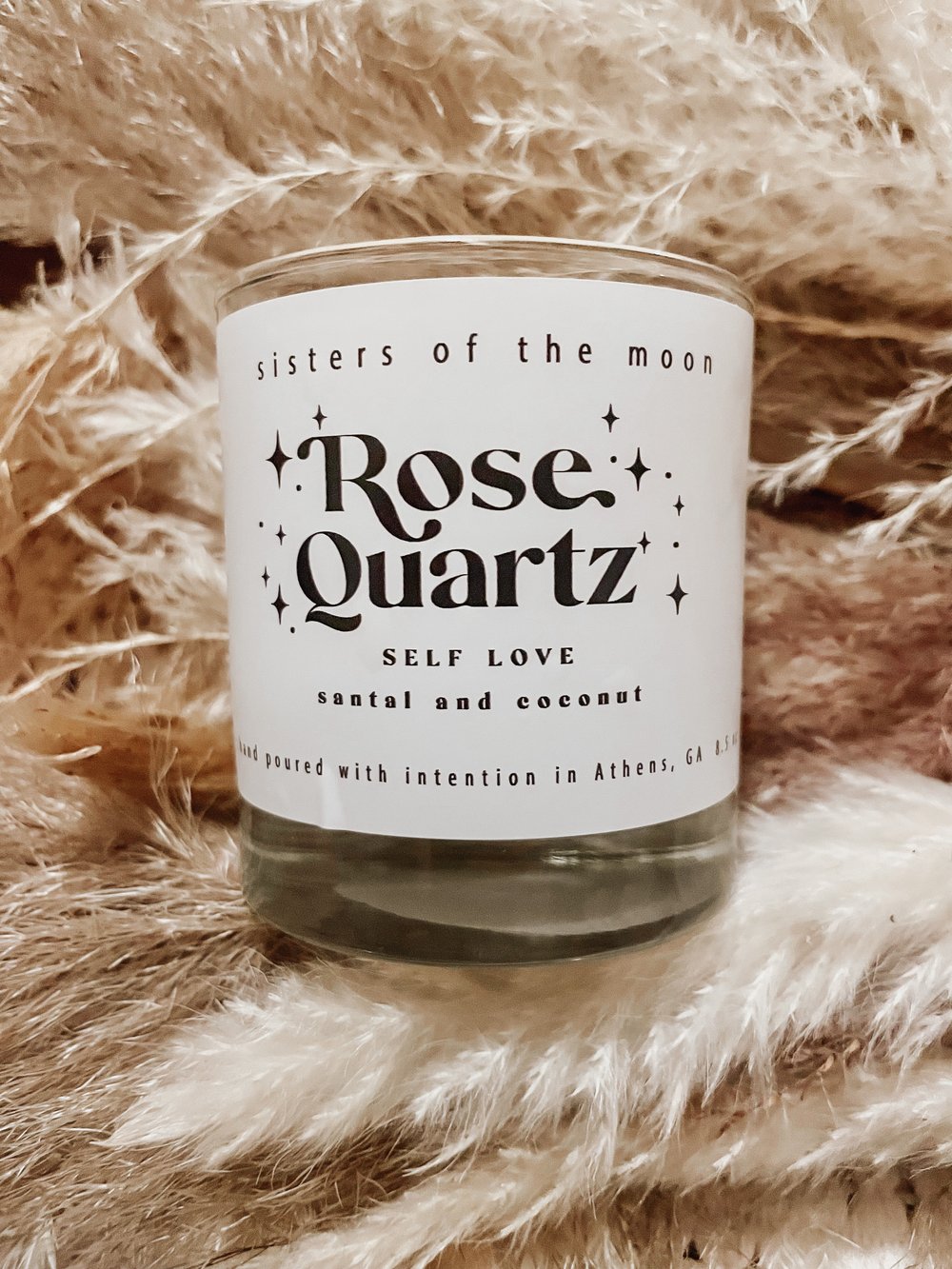 Sisters of the Moon: Rose Quartz Candle